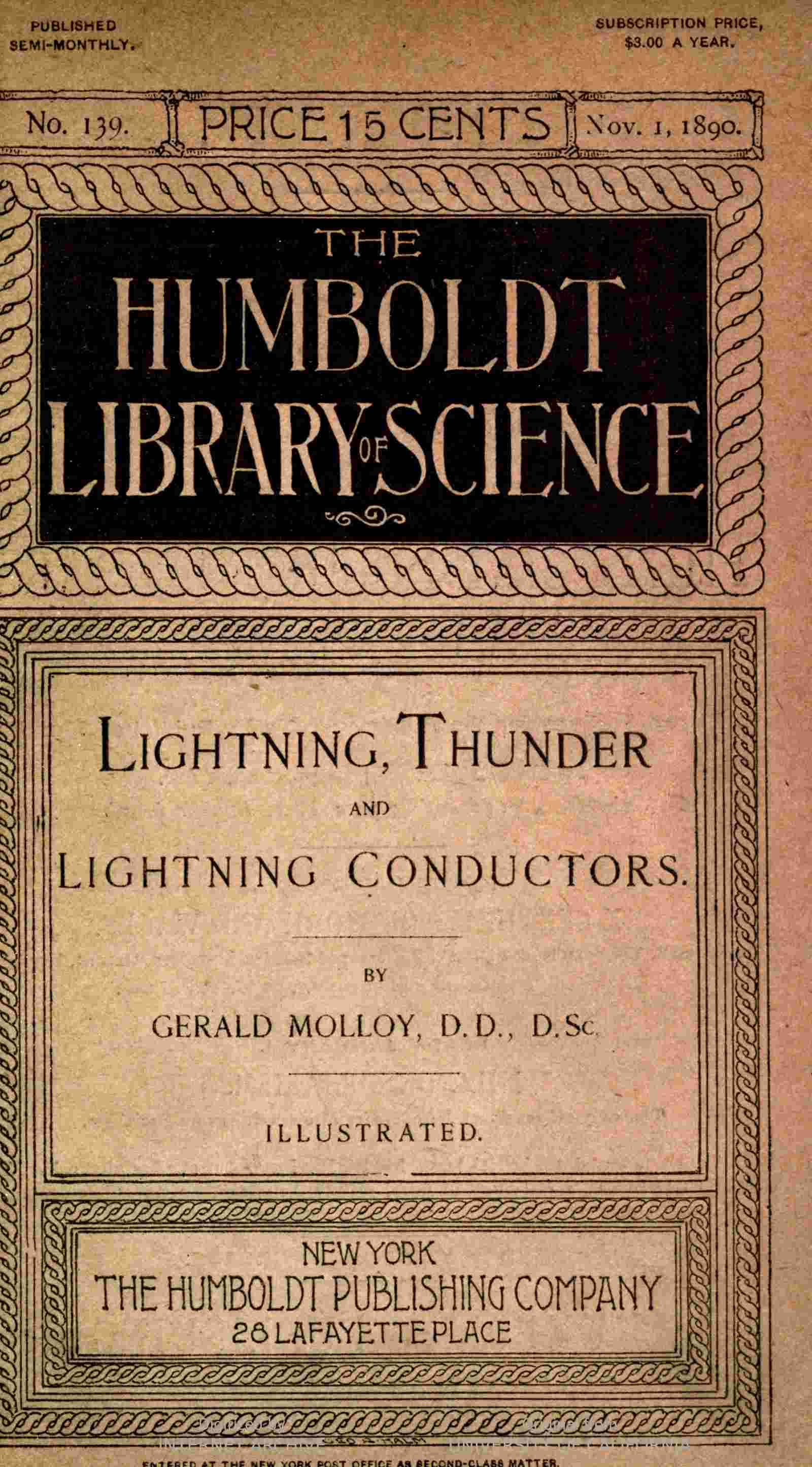 Lightning, Thunder and Lightning Conductors cover