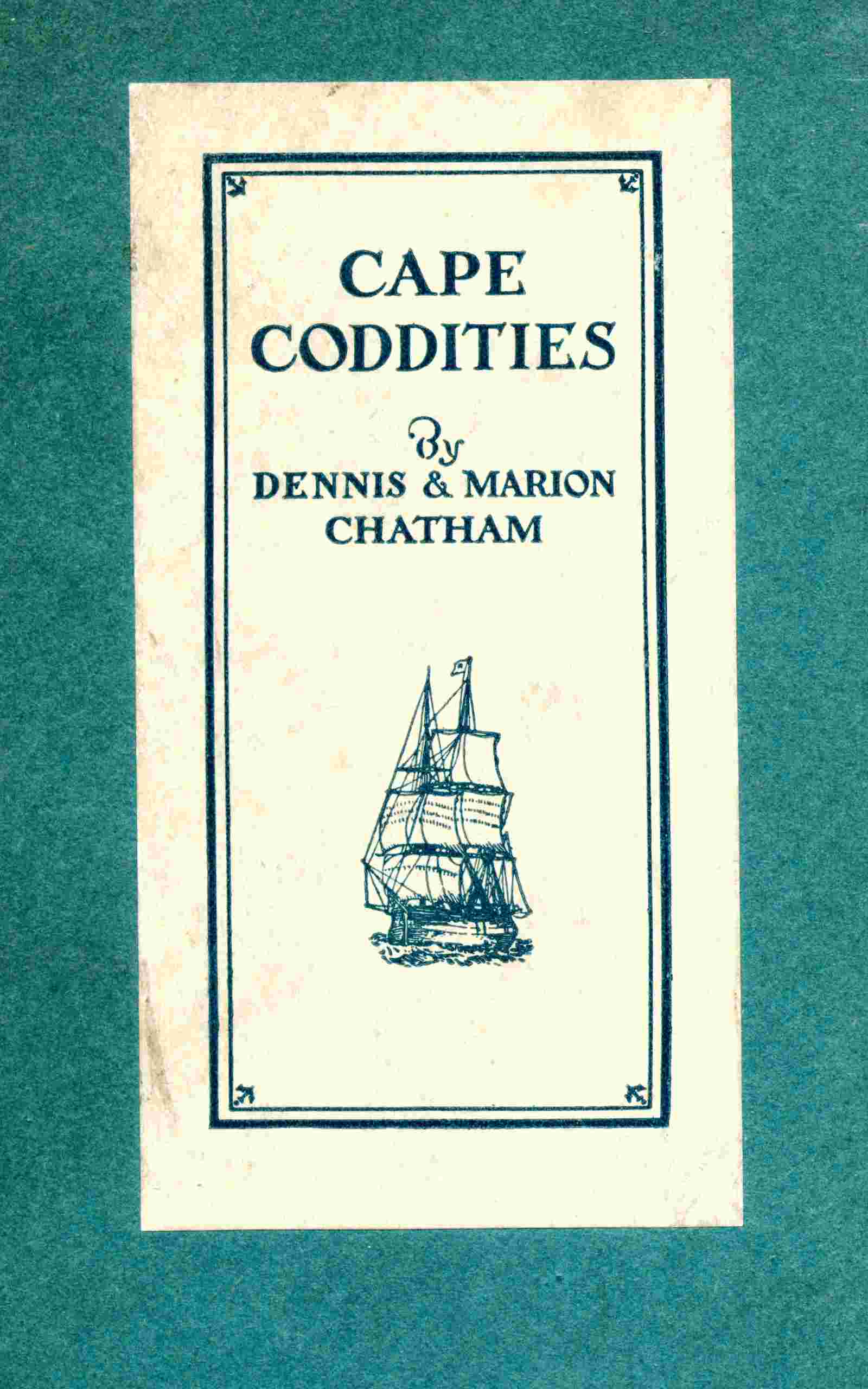 Cape Coddities cover