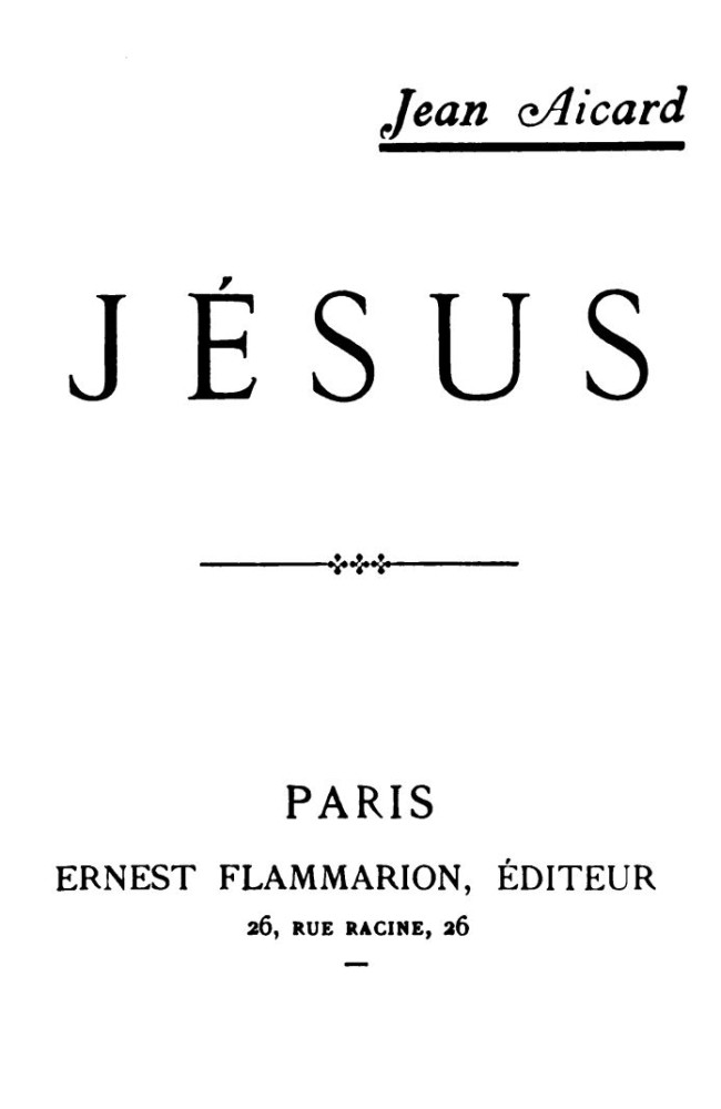 Jésus cover