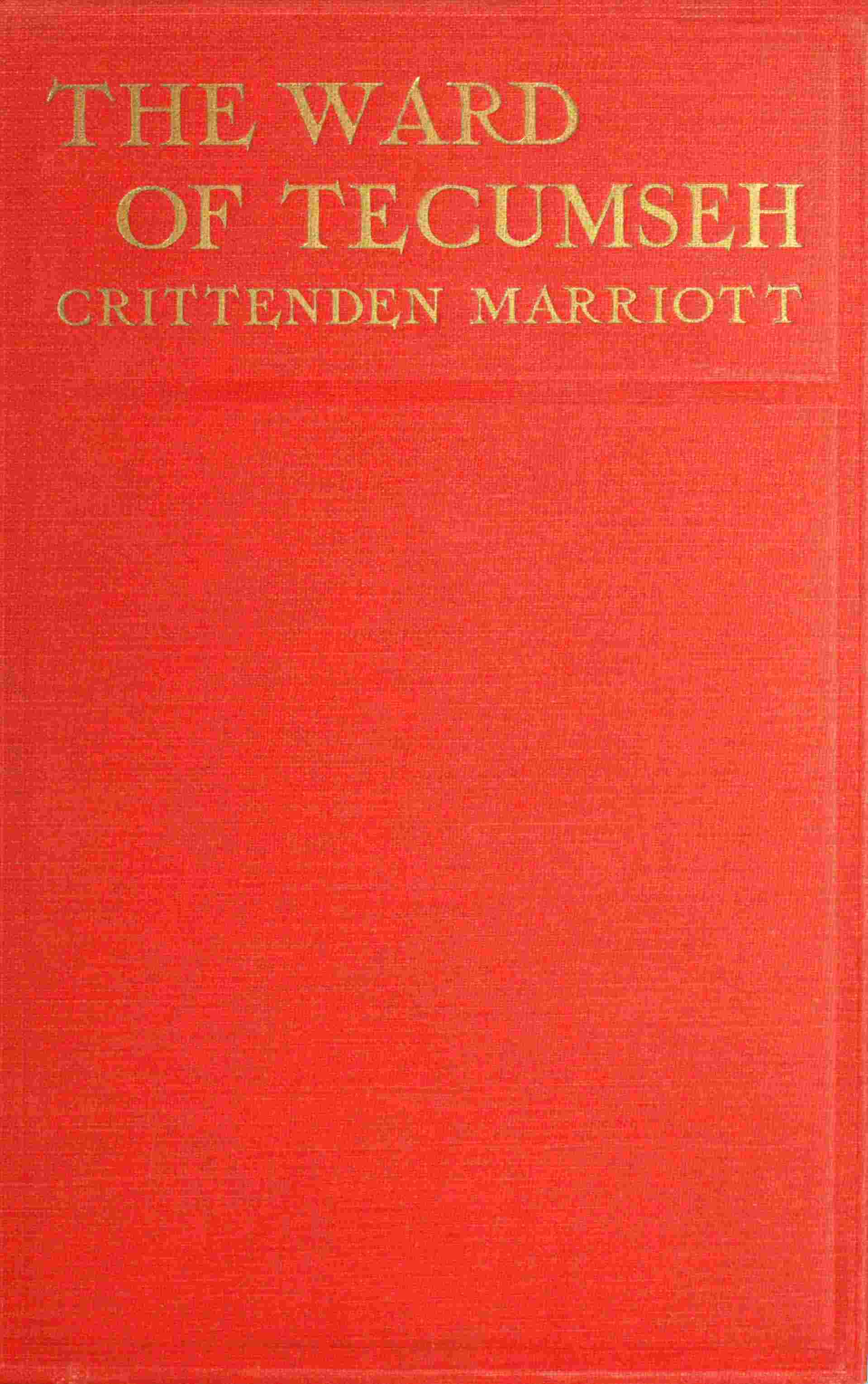 The ward of Tecumseh cover