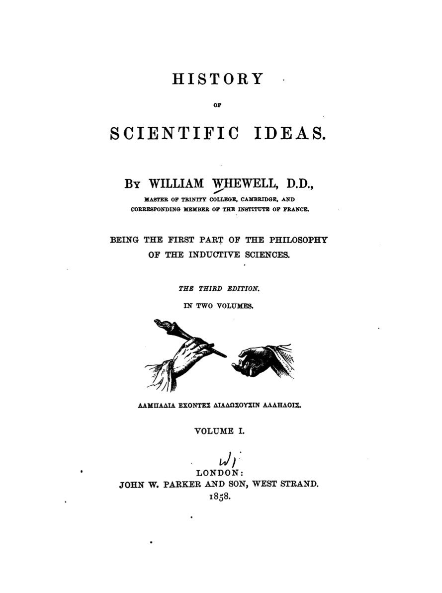 History of scientific ideas cover