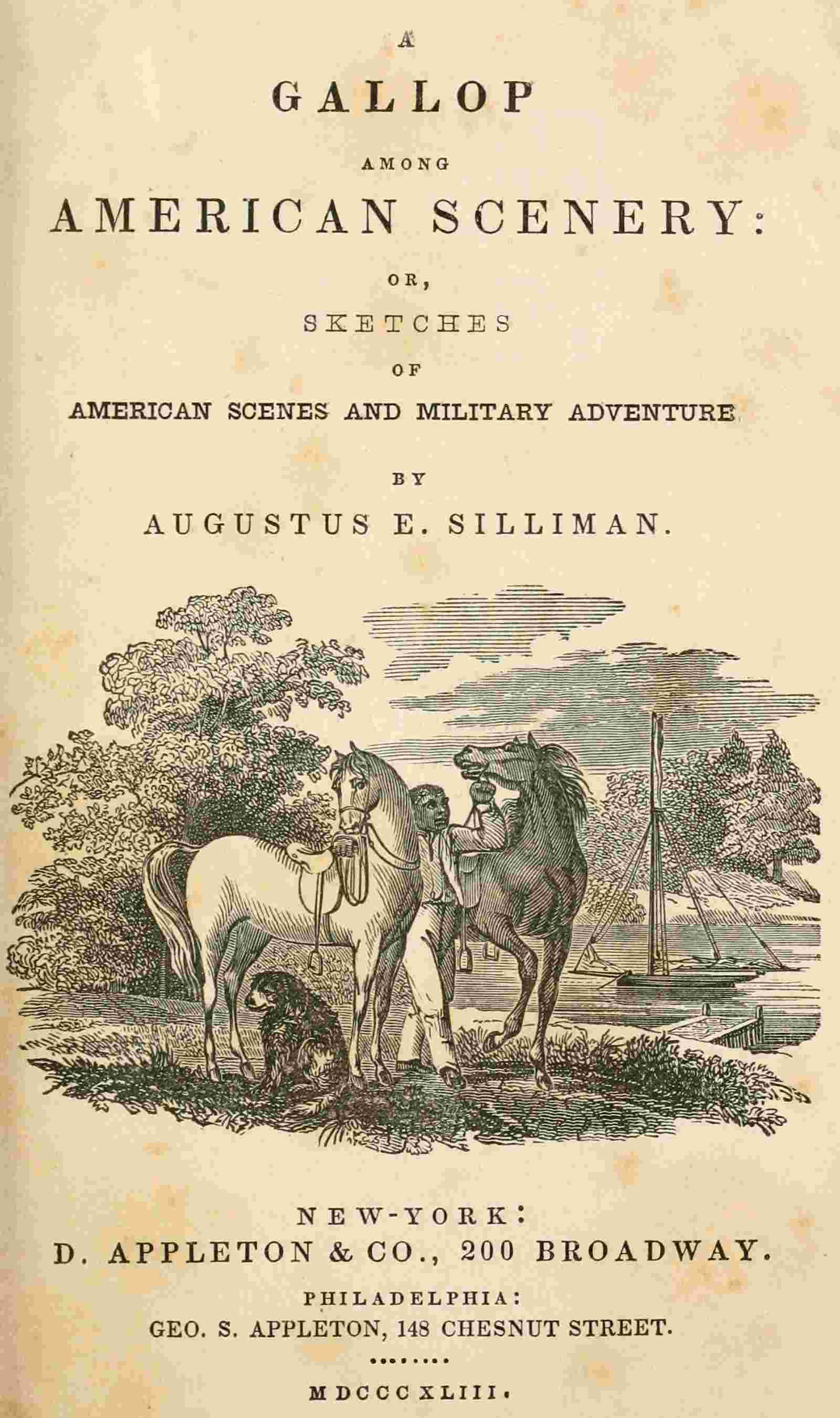 A gallop among American scenery / or, Sketches of American scenes and military adventure cover