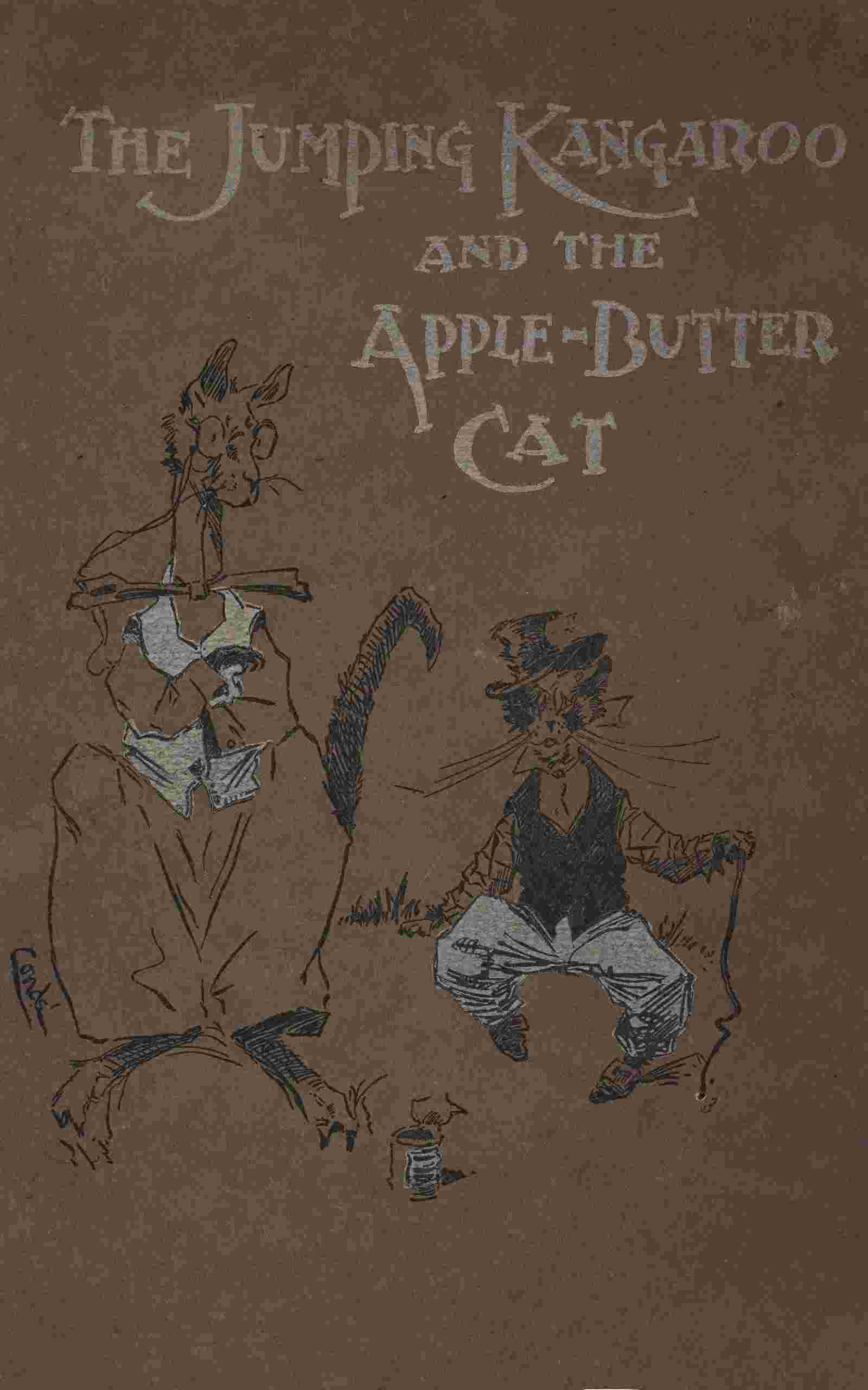 The jumping kangaroo and the apple butter cat cover