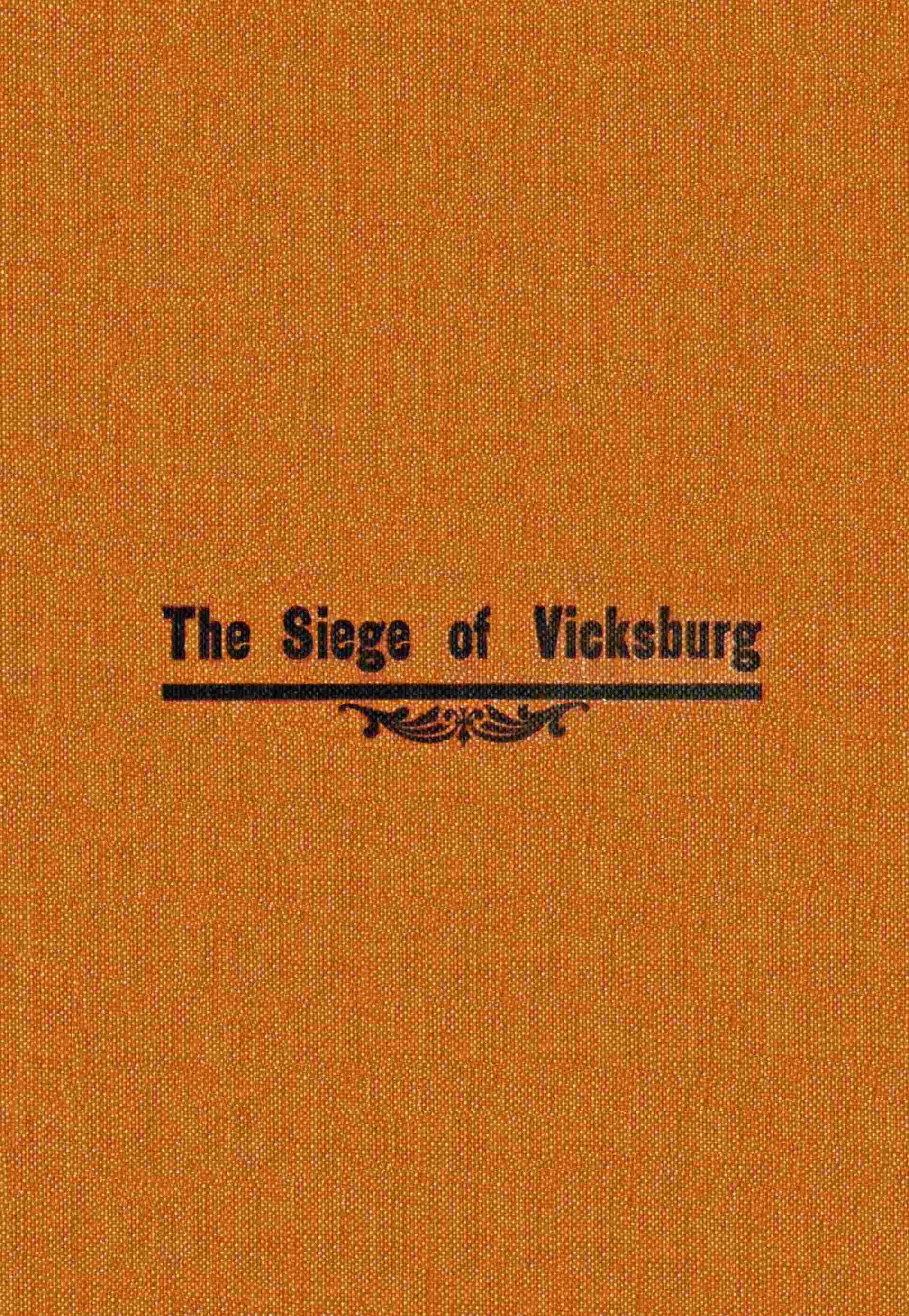 The siege of Vicksburg, from the diary of Seth J. Wells cover