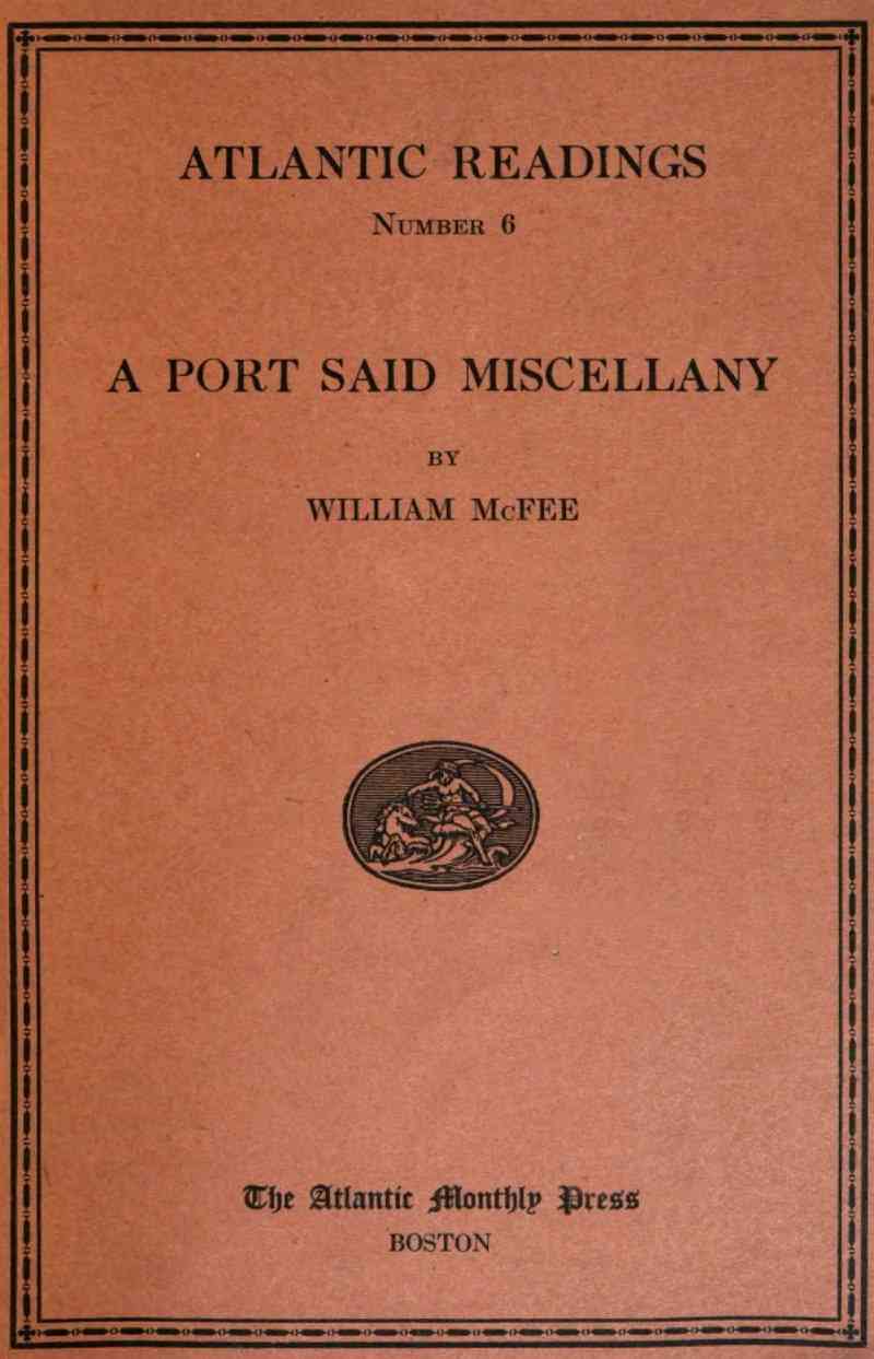 A Port Said miscellany cover