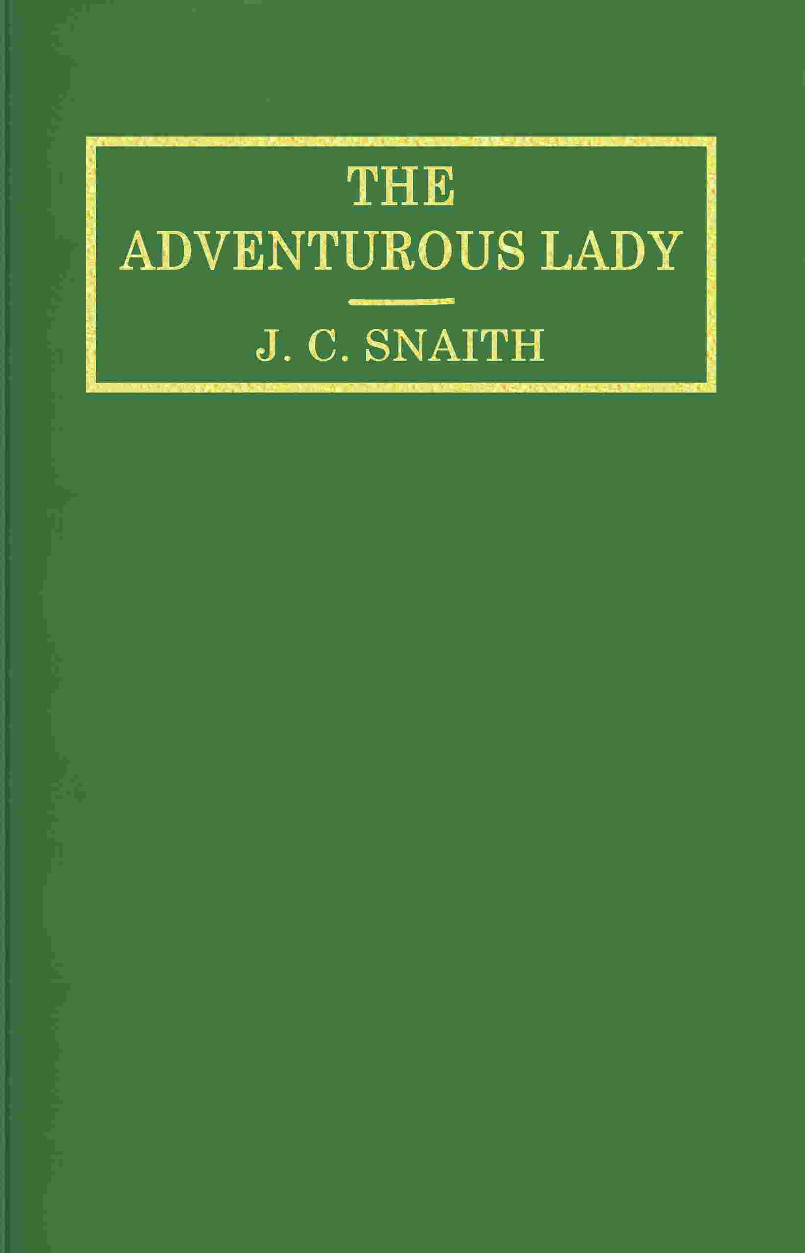 The adventurous lady cover