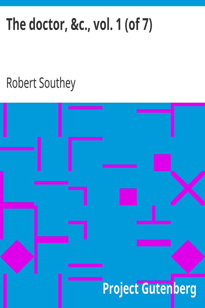 The doctor, &c., vol. 1 (of 7) cover