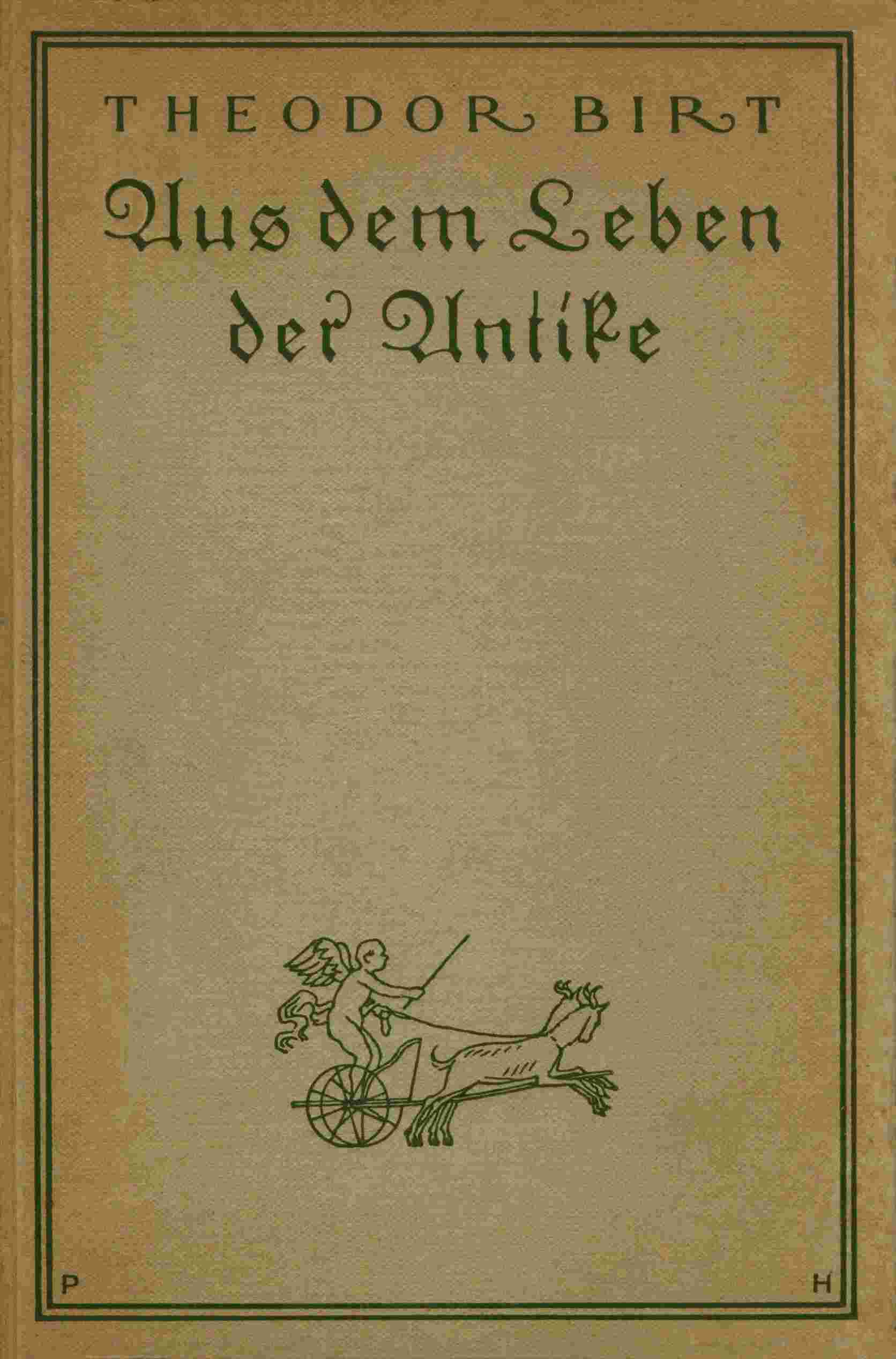 Aus dem Leben der Antike cover