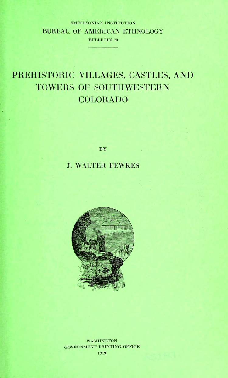 Prehistoric villages, castles, and towers of southwestern Colorado cover