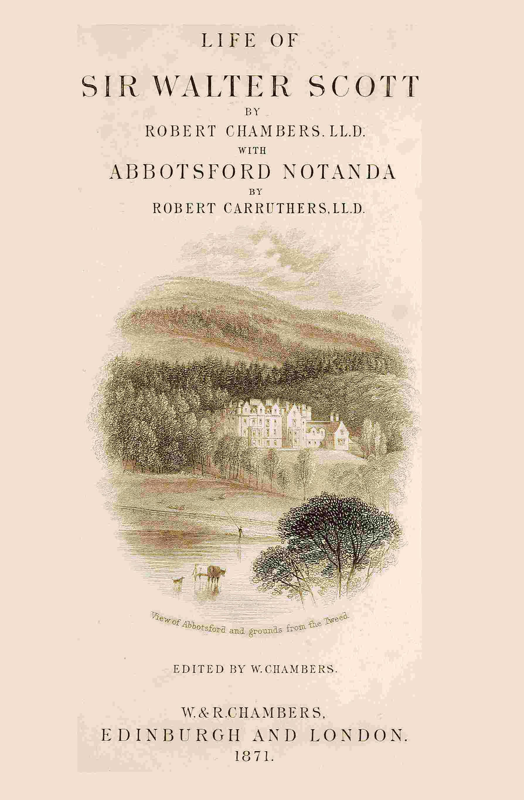 Life of Sir Walter Scott, with Abbotsford Notanda cover
