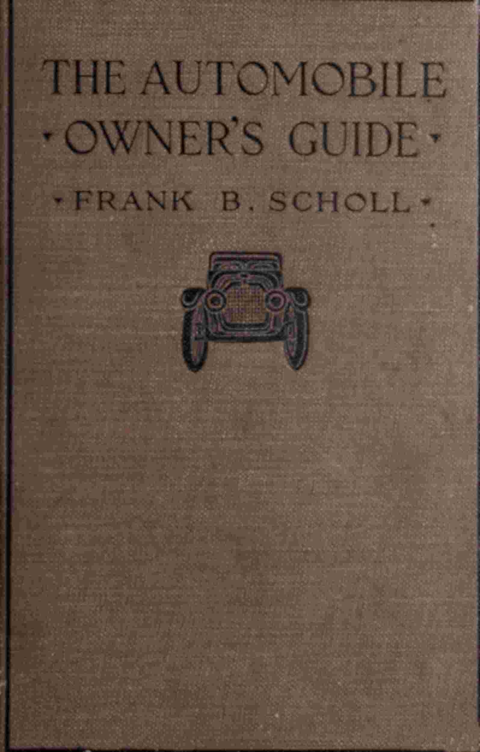 The automobile owner's guide cover