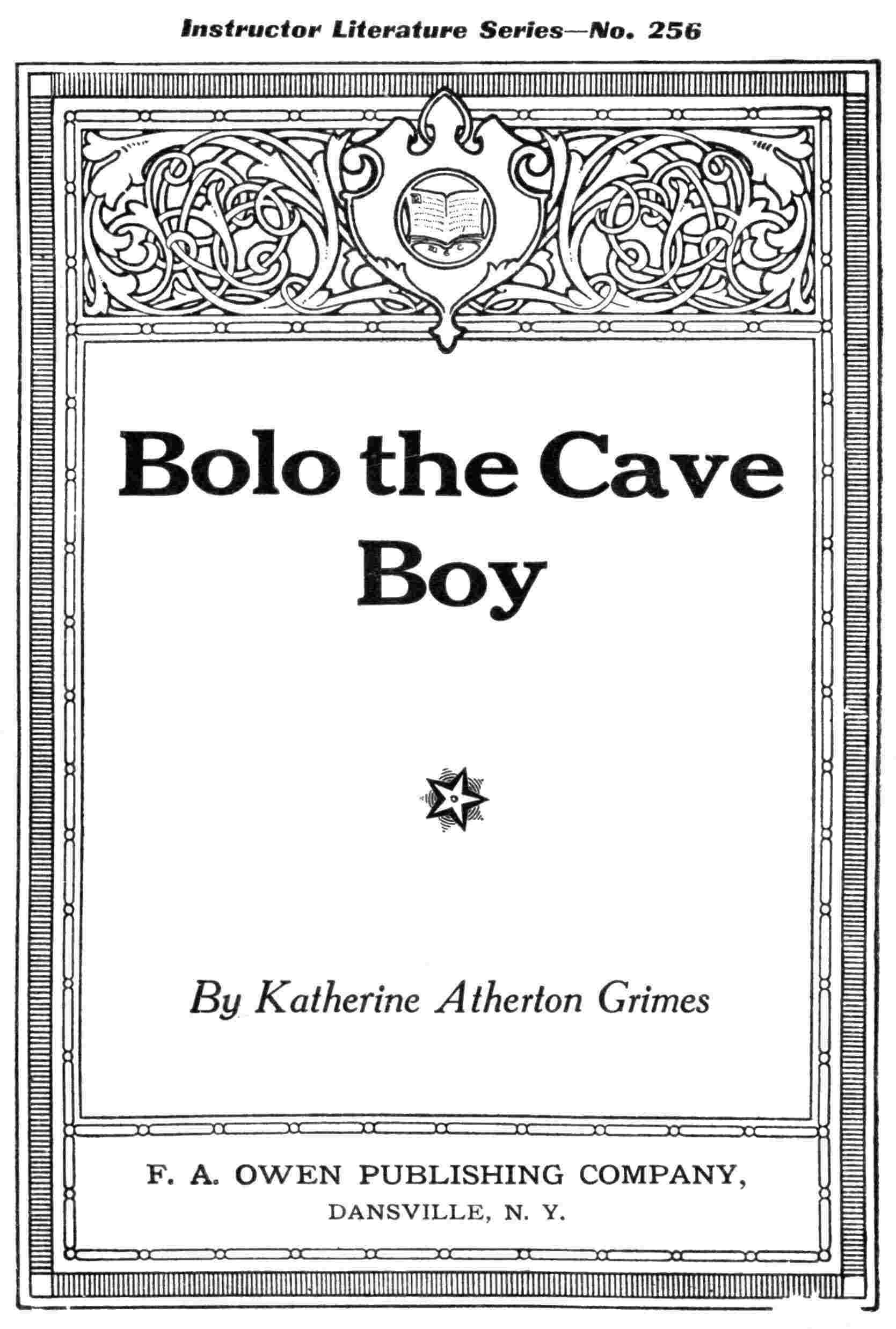 Bolo the cave boy cover