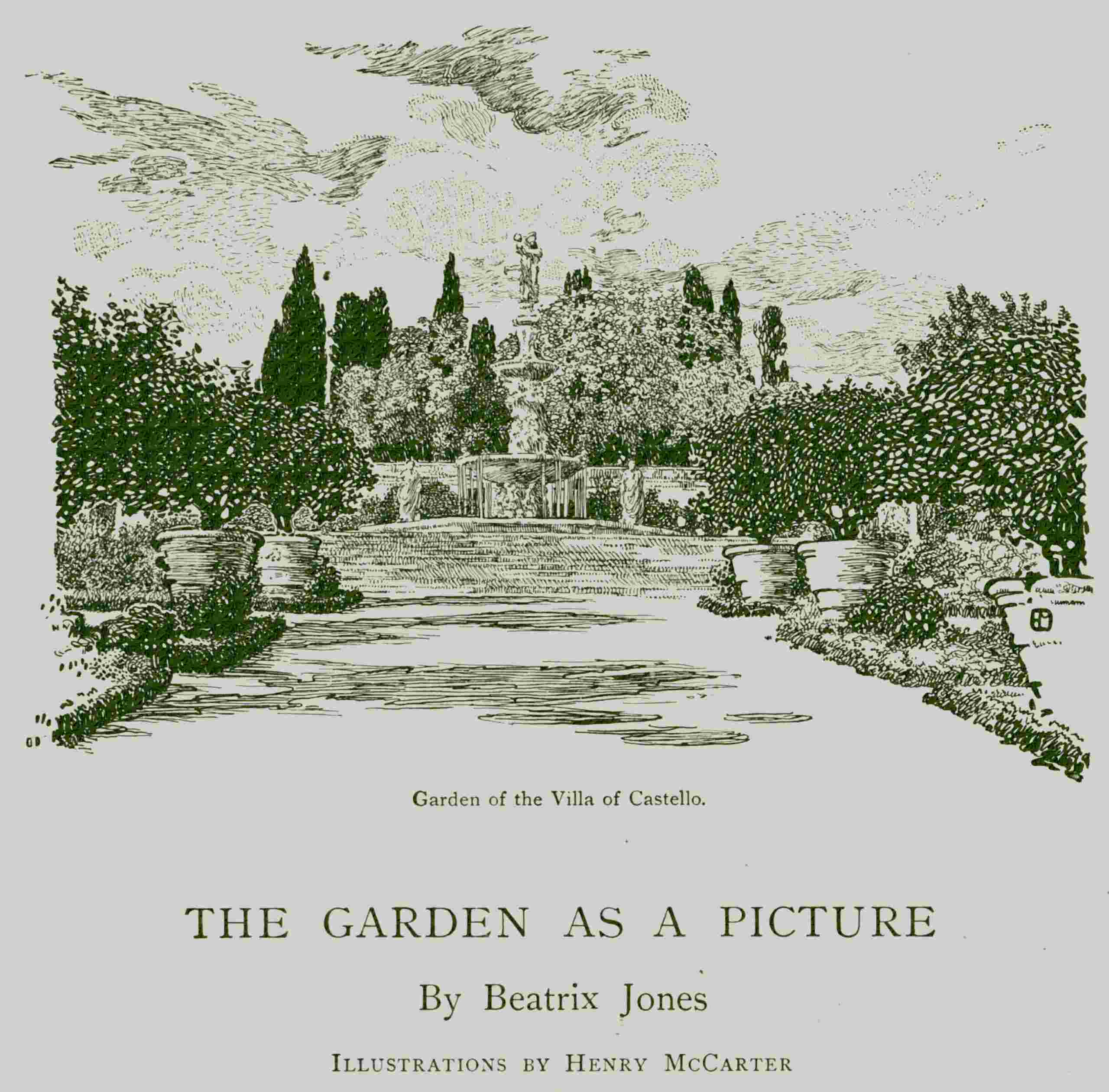 The garden as a picture cover