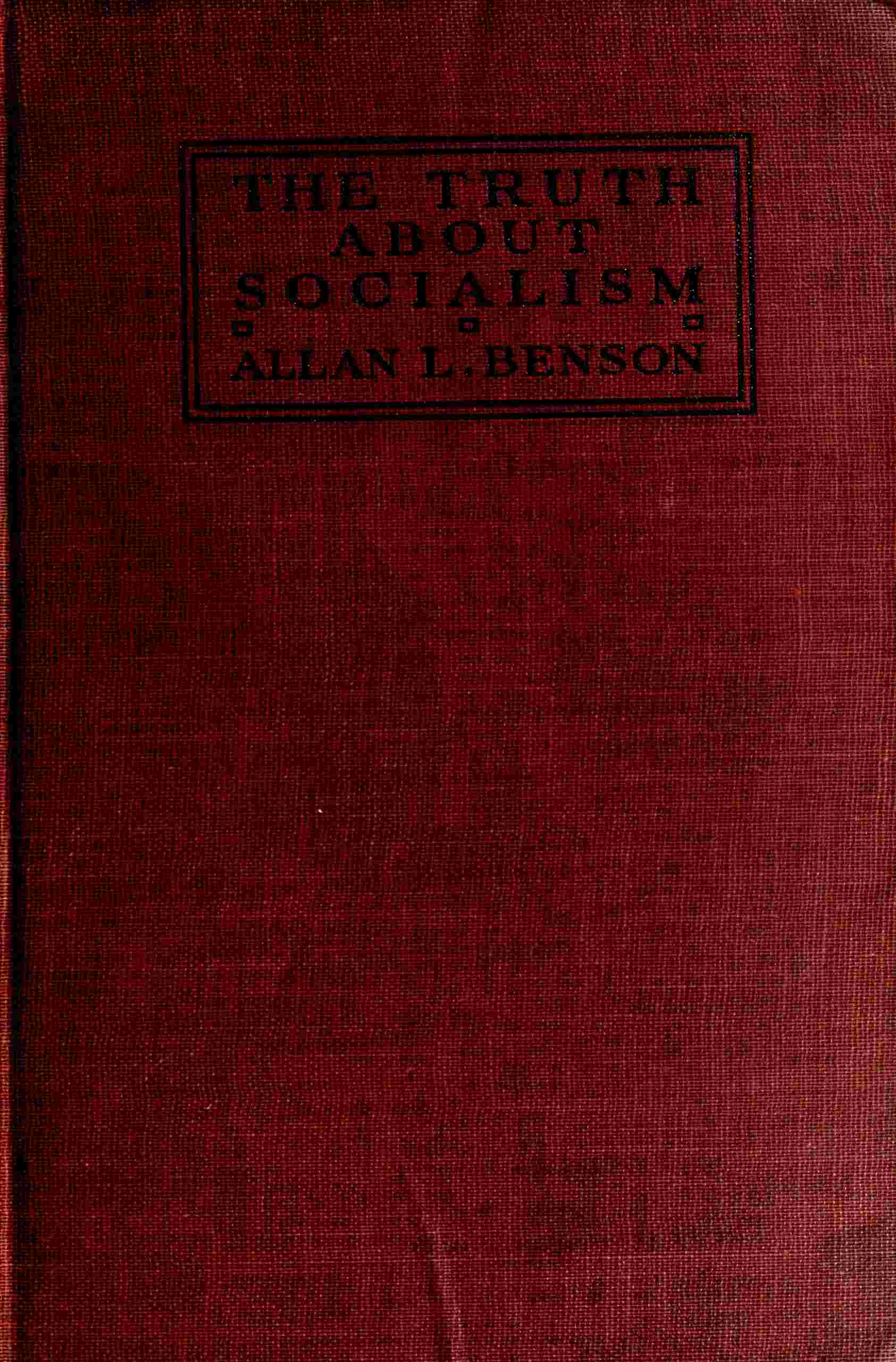 The truth about socialism cover