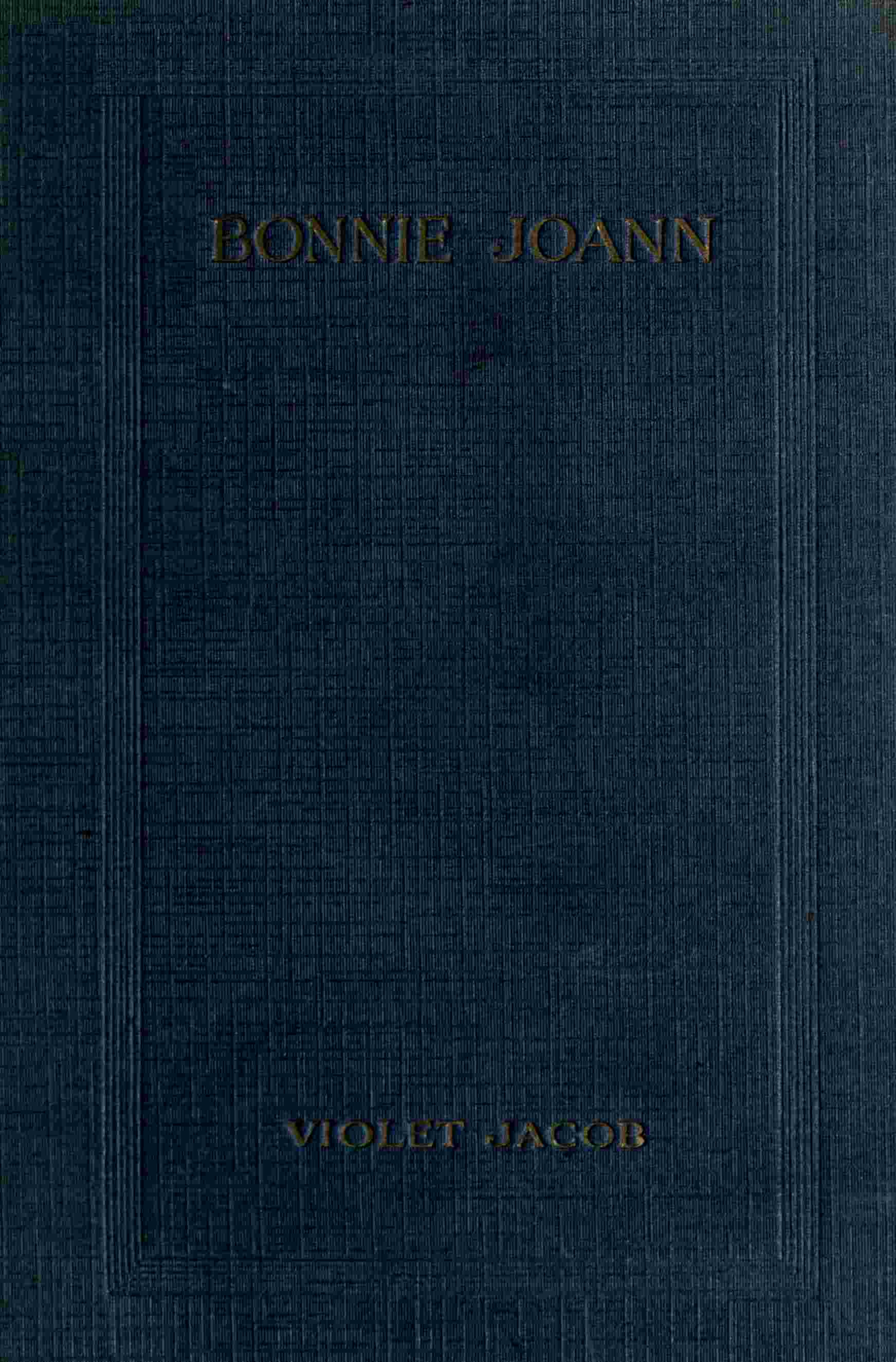 Bonnie Joann, and other poems cover