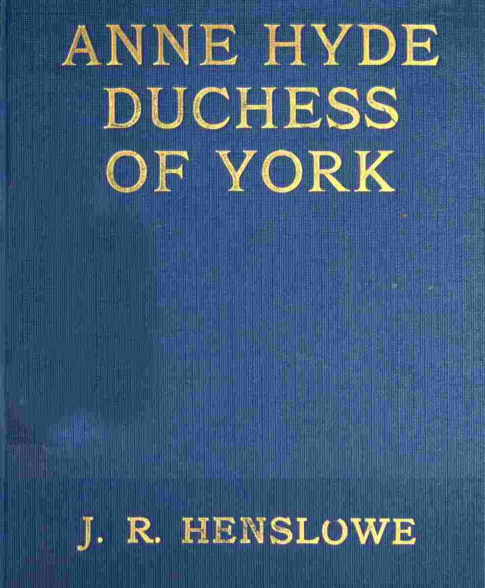 Anne Hyde, Duchess of York cover