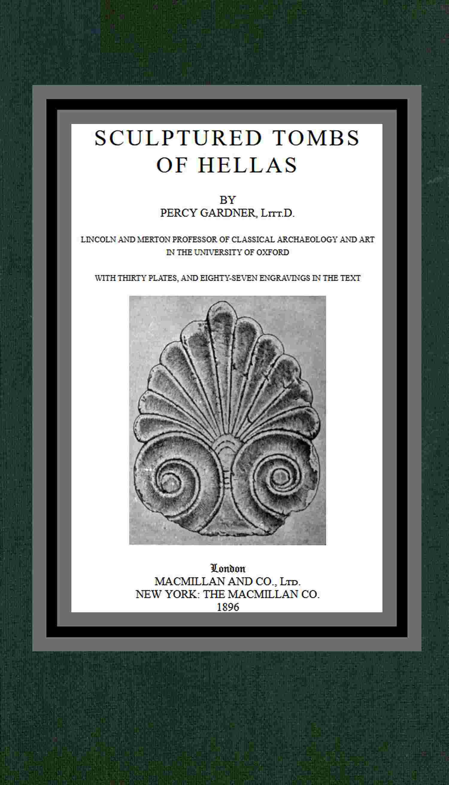 Sculptured tombs of Hellas cover