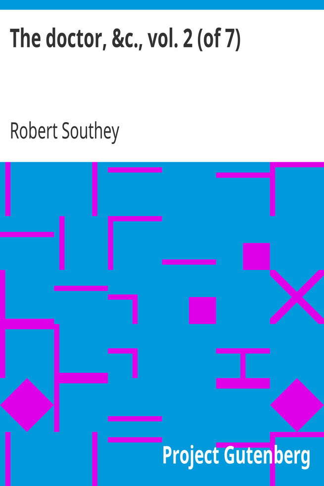 The doctor, &c., vol. 2 (of 7) cover