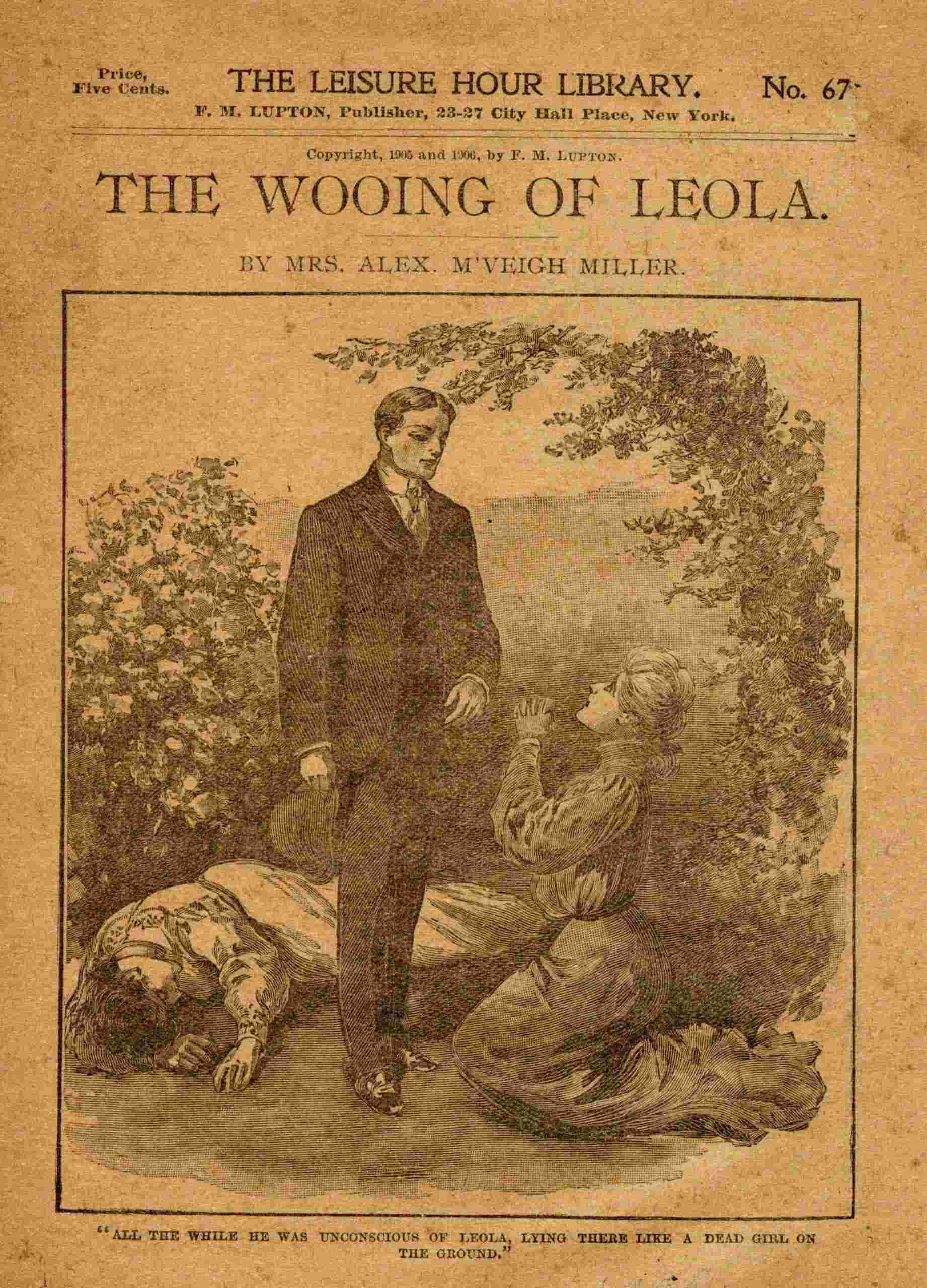 The wooing of Leola cover