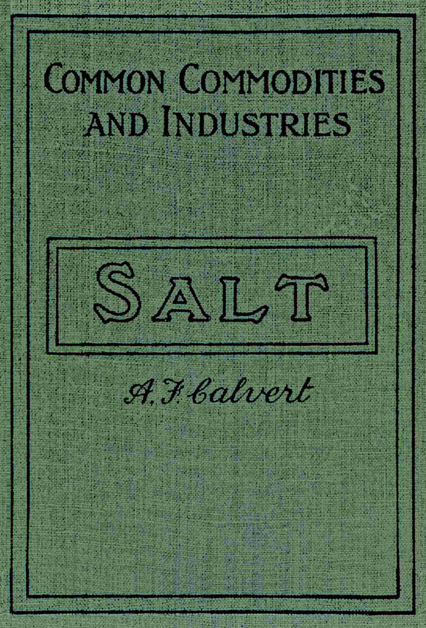 Salt and the salt industry cover