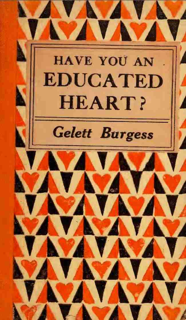 Have you an educated heart? cover