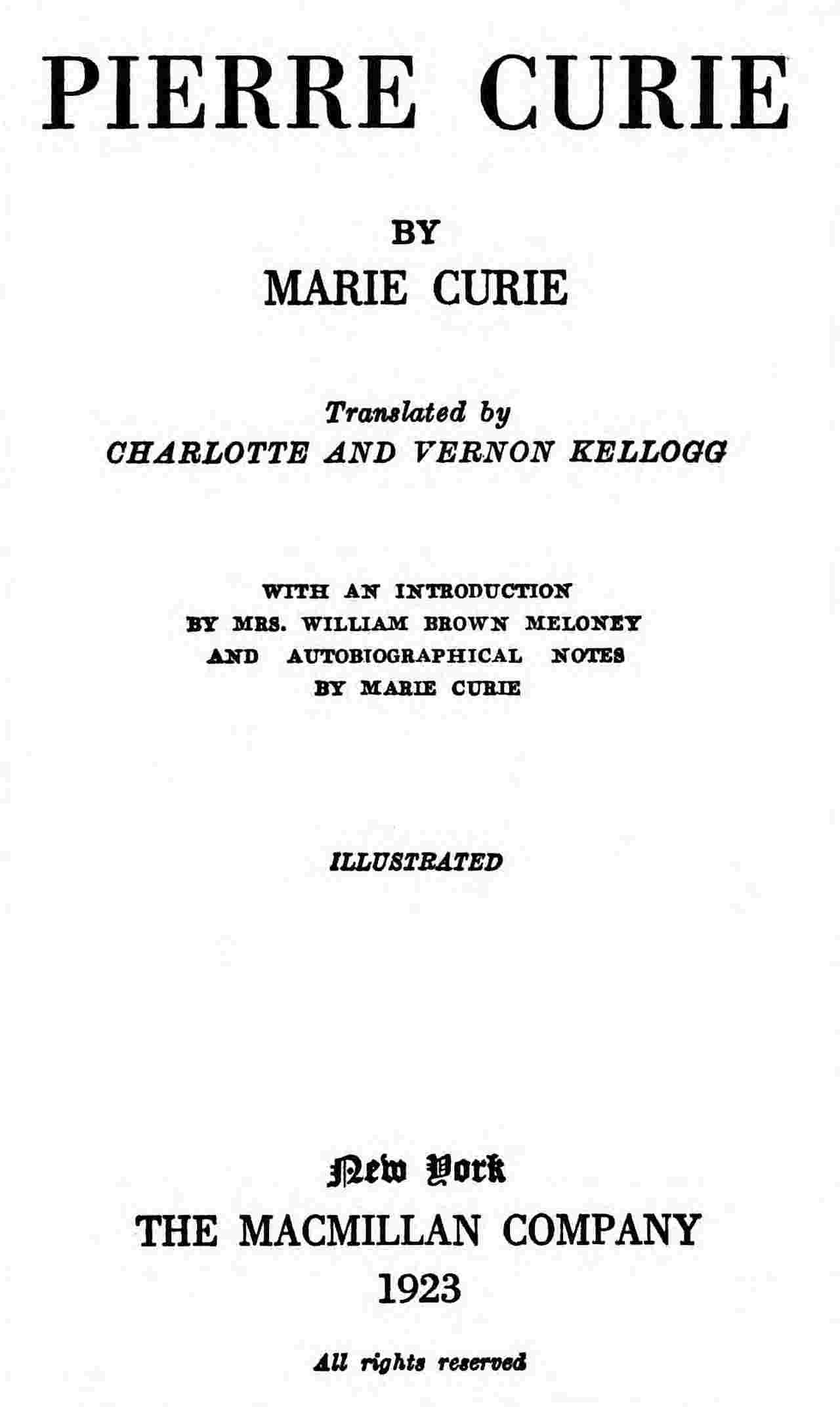 Pierre Curie cover