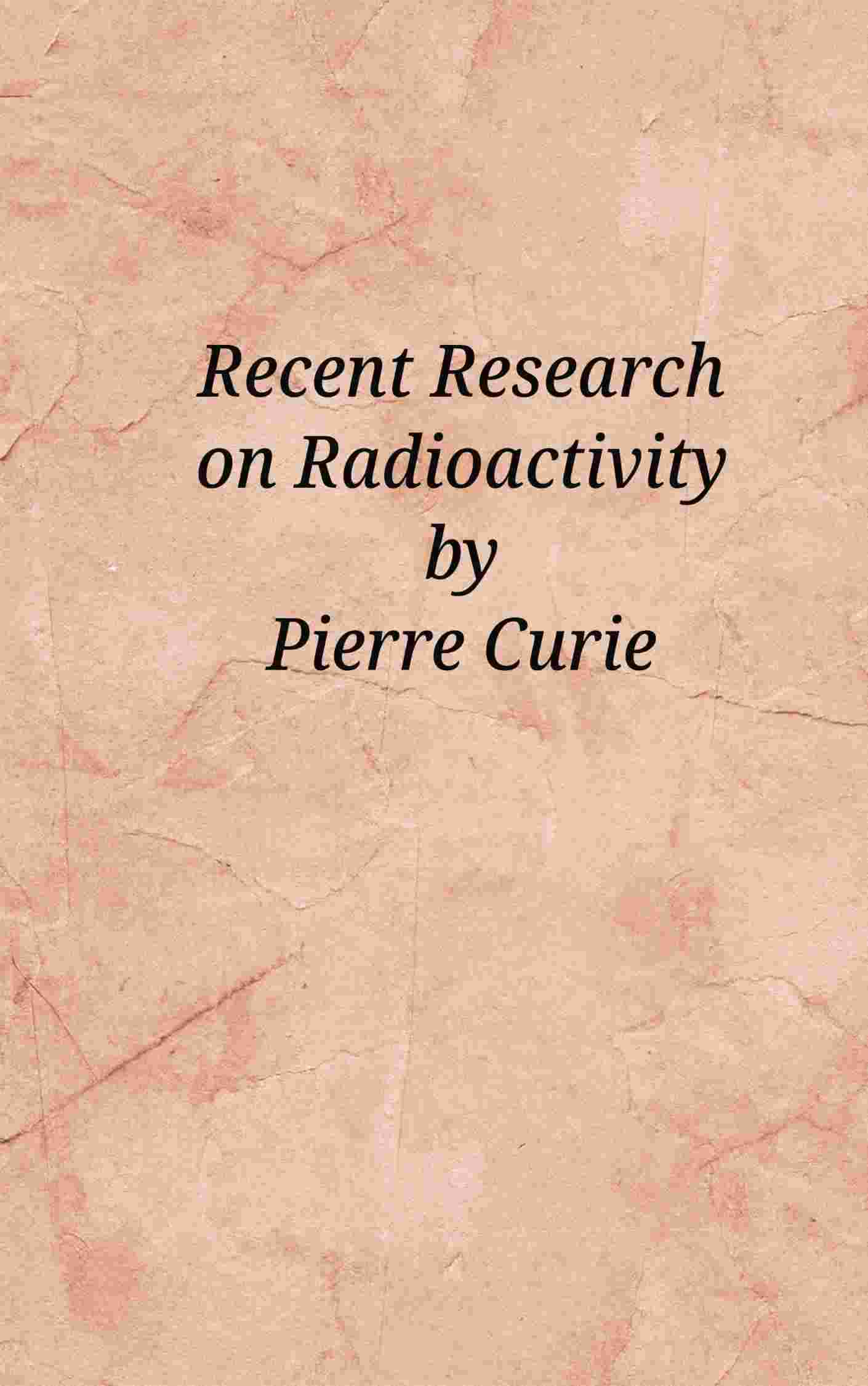 Recent research on radioactivity cover