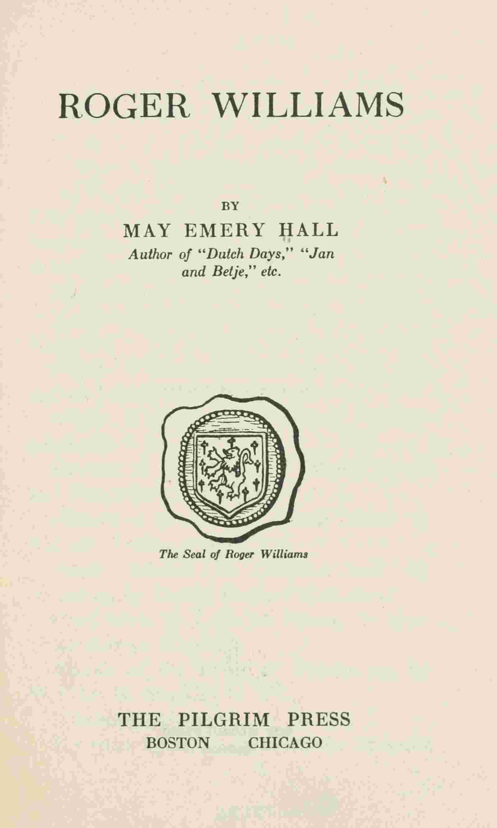 Roger Williams cover