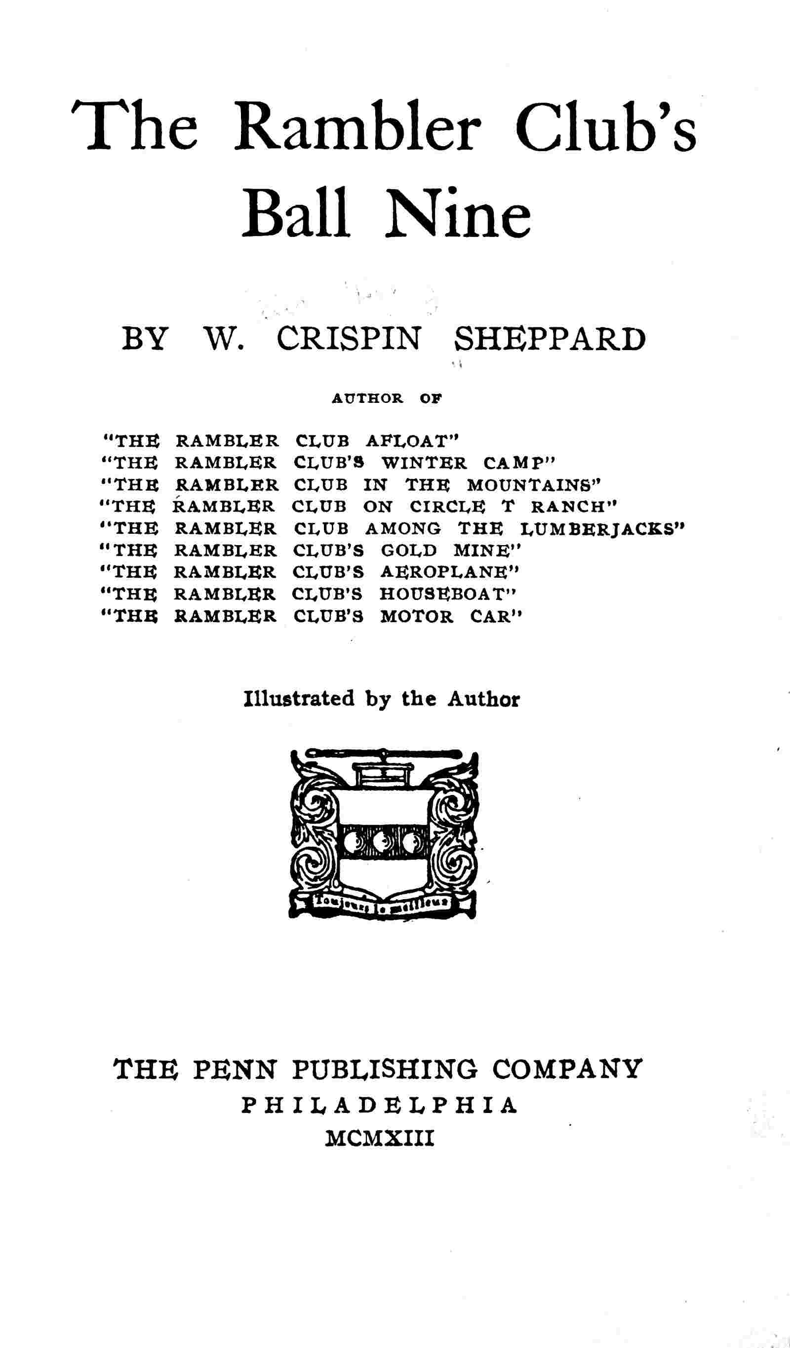 The Rambler Club's ball nine cover