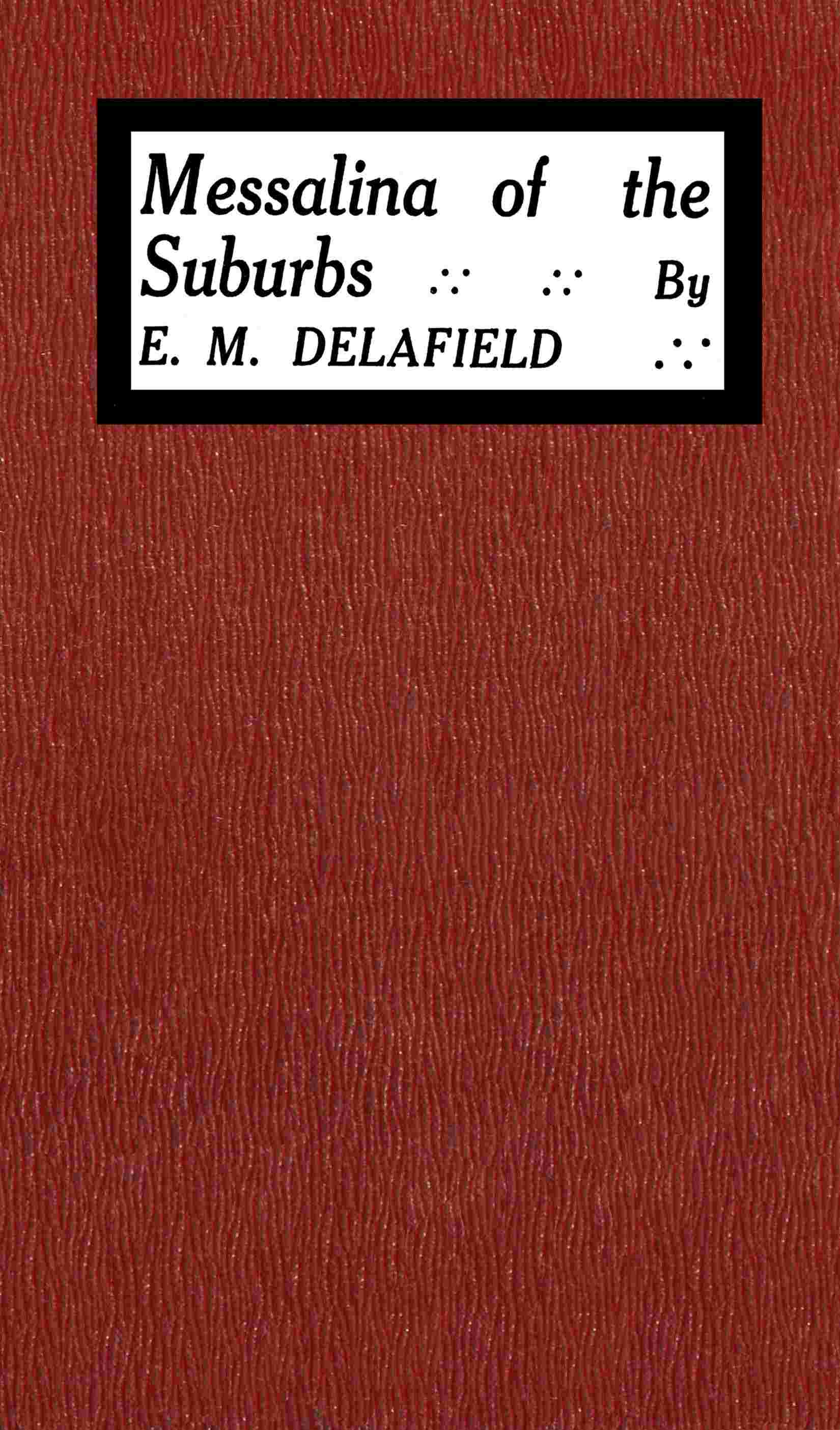 Messalina of the suburbs cover