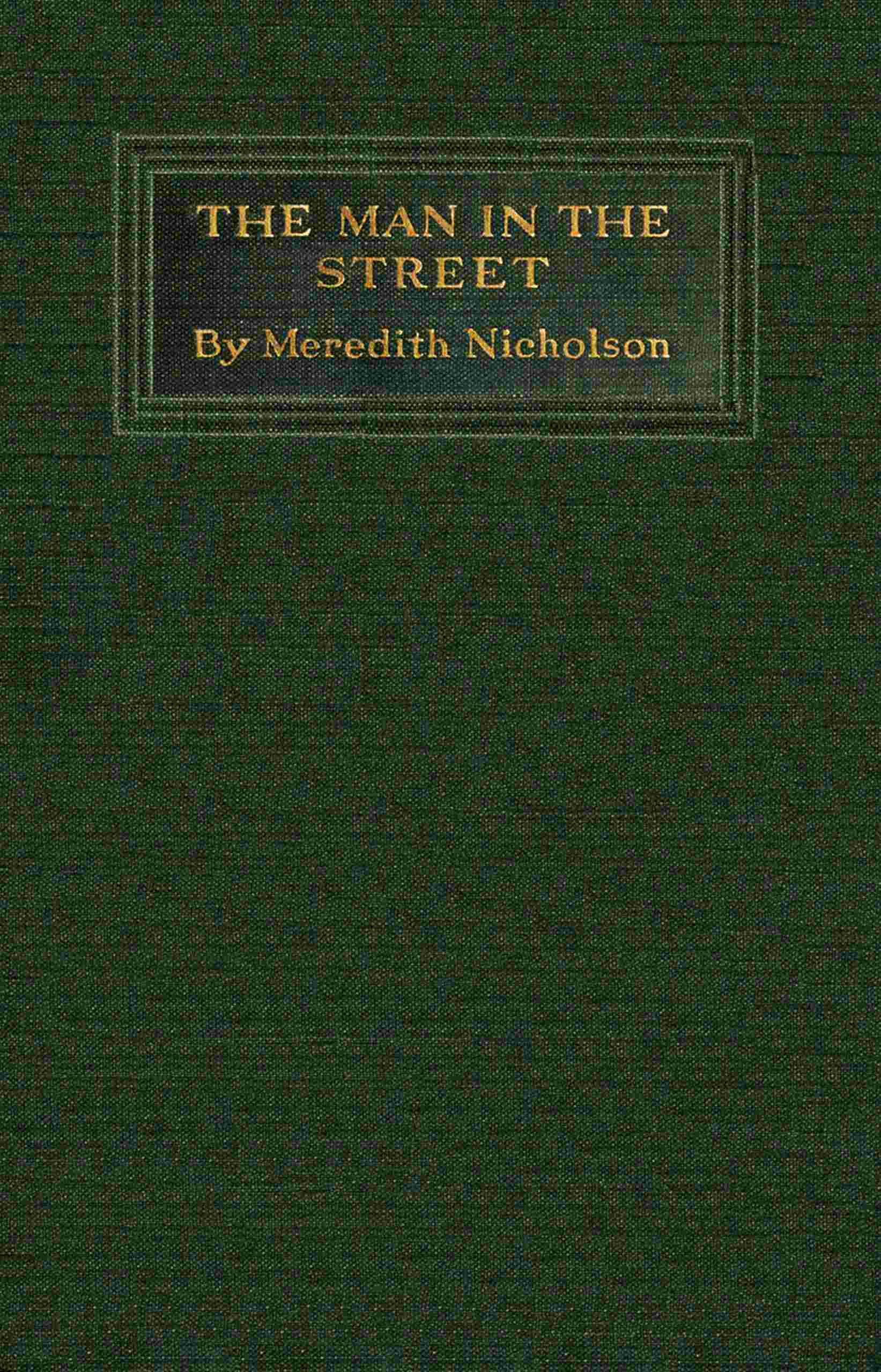 The man in the street: Papers on American topics cover