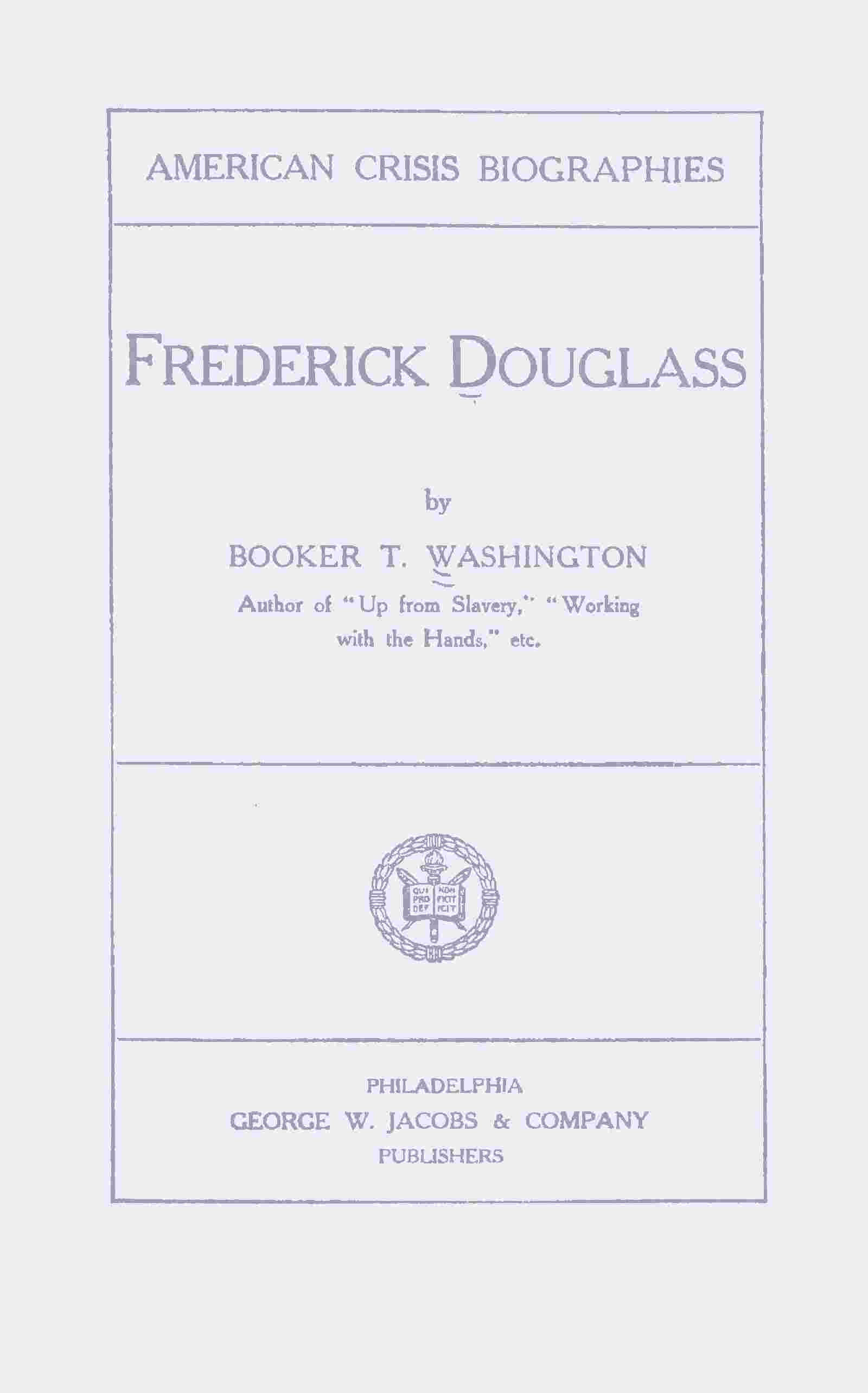 Frederick Douglass cover