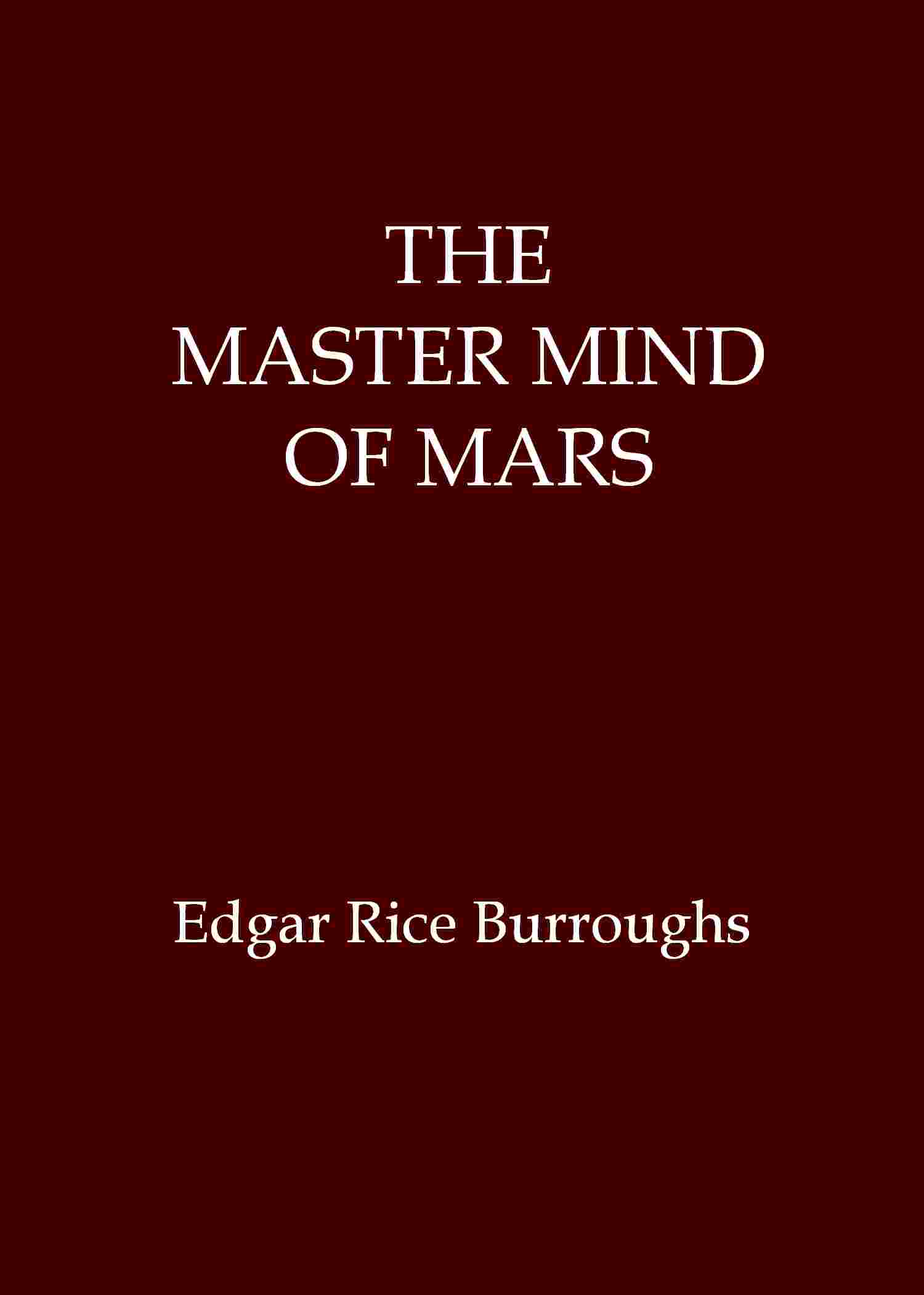 The master mind of Mars cover