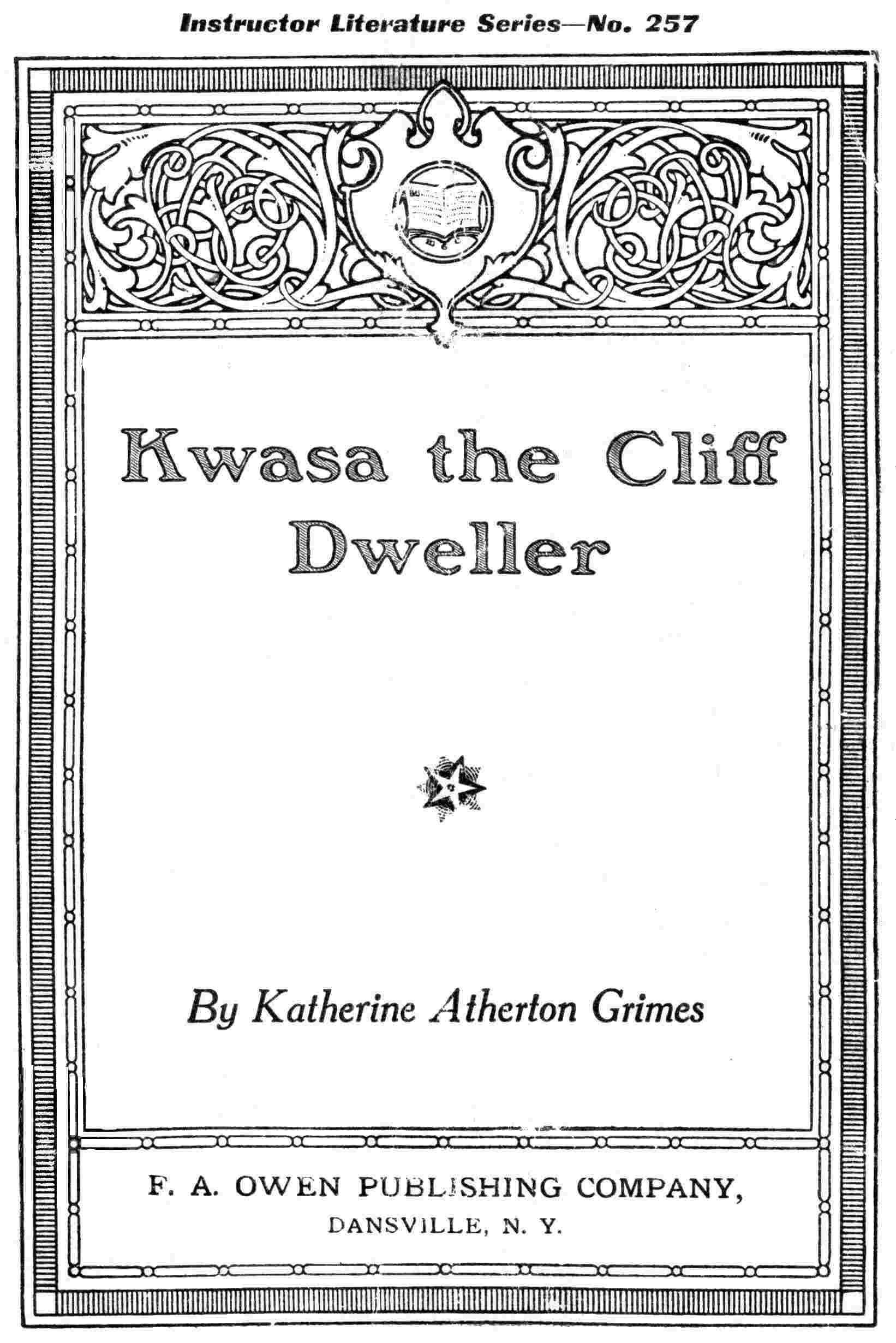 Kwasa the cliff dweller cover