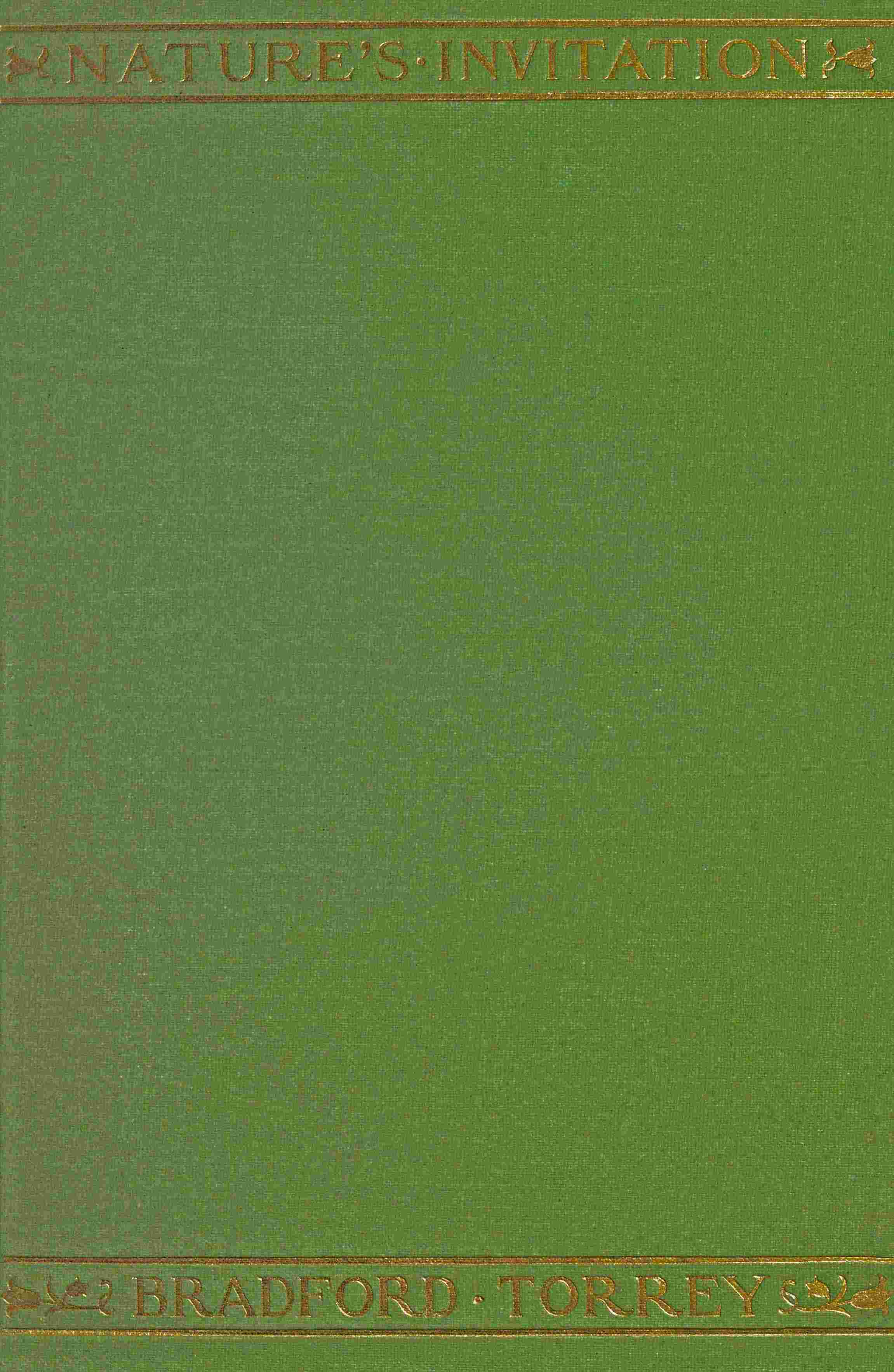 Nature's invitation: Notes of a bird-gazer, North and South cover