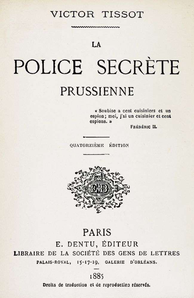 La police secrète prussienne cover