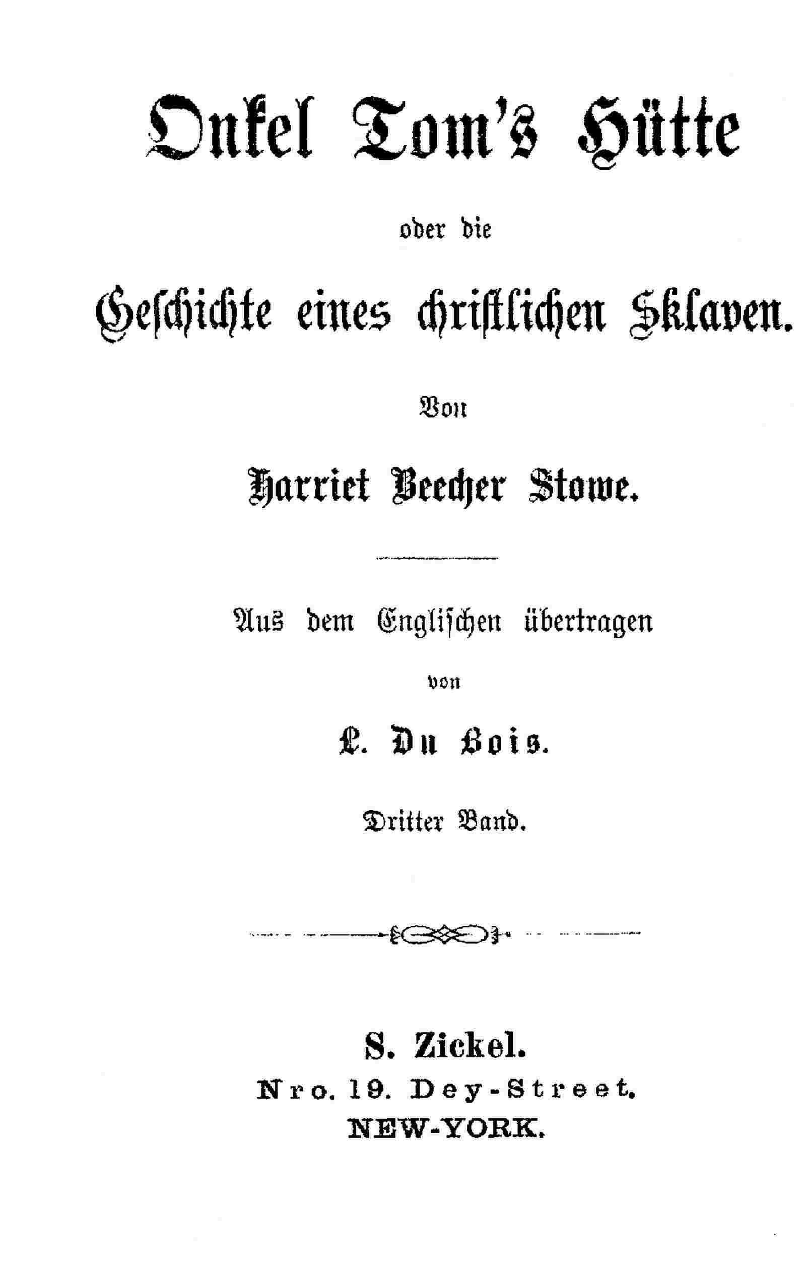 Onkel Tom's Hütte cover