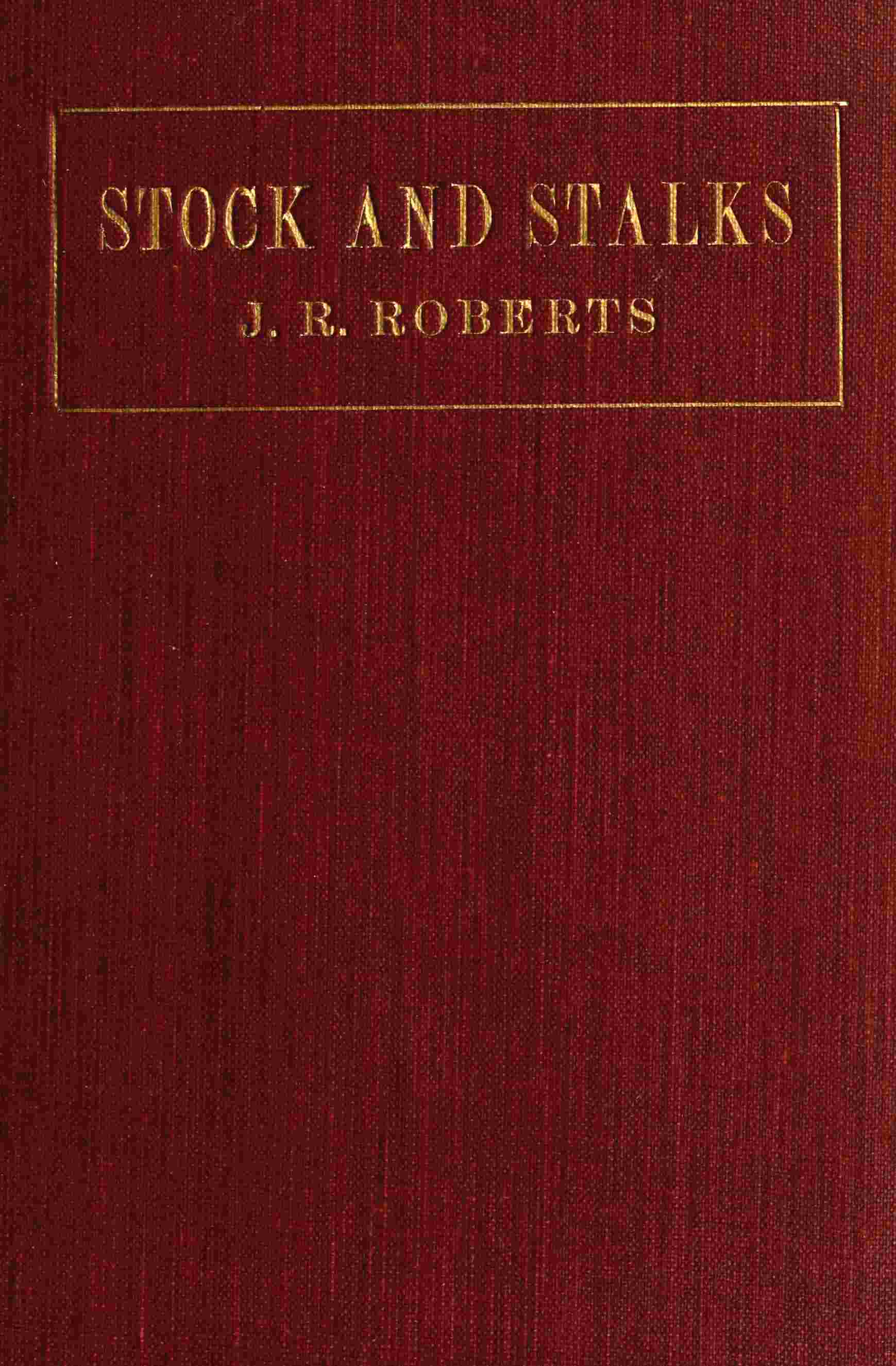 Stock and stalks cover