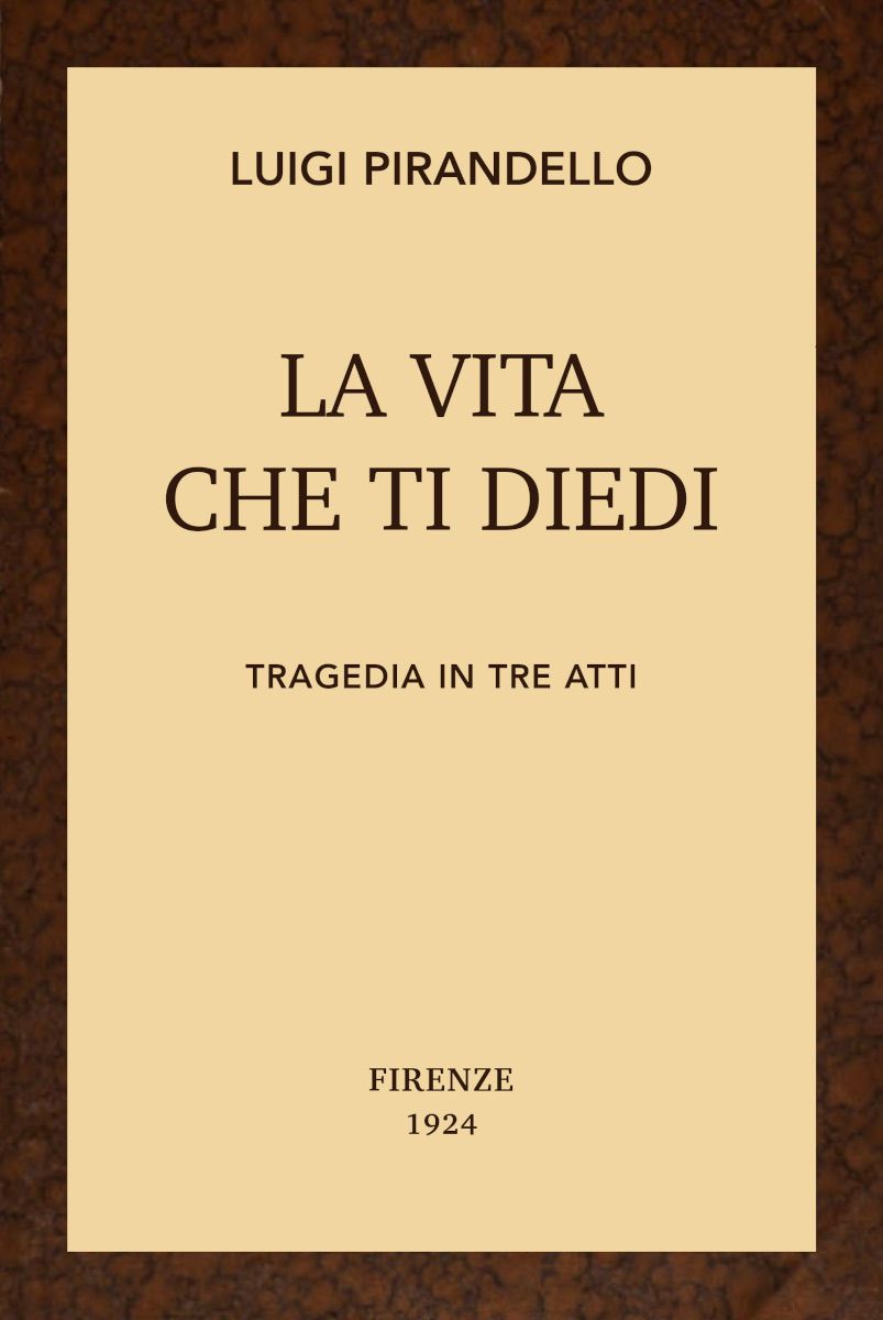La vita che ti diedi cover