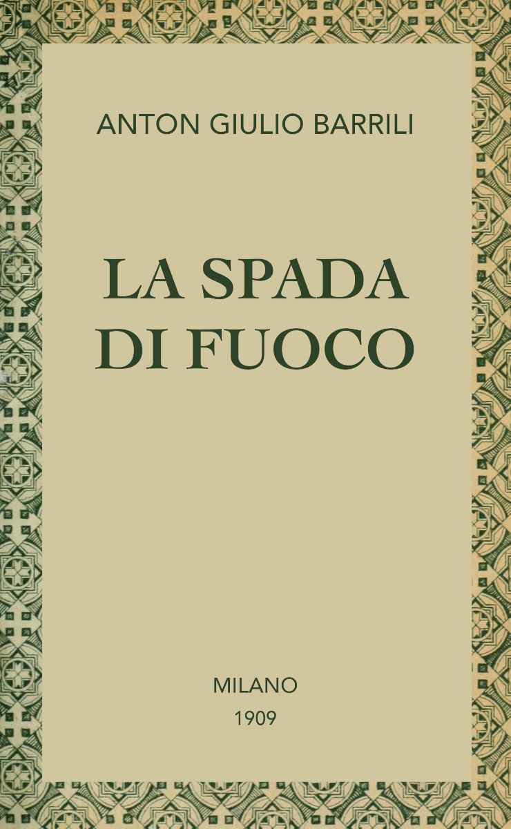 La spada di fuoco cover