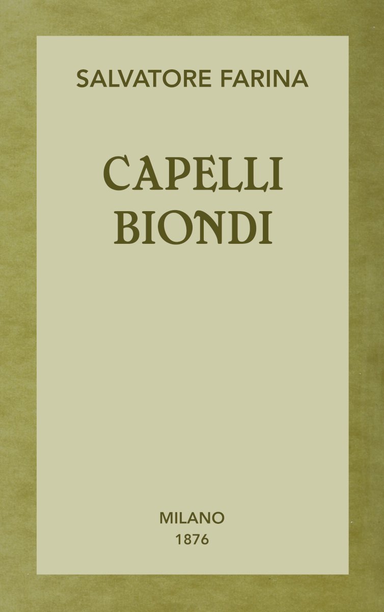 Capelli biondi cover