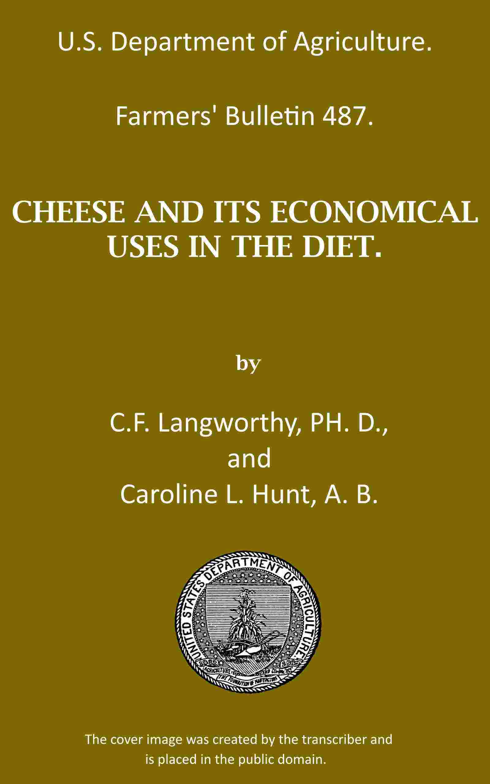 Cheese and its economical uses in the diet cover