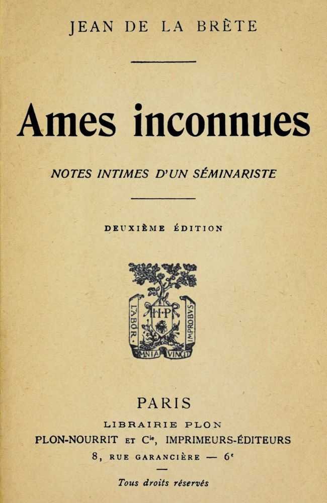 Ames inconnues cover