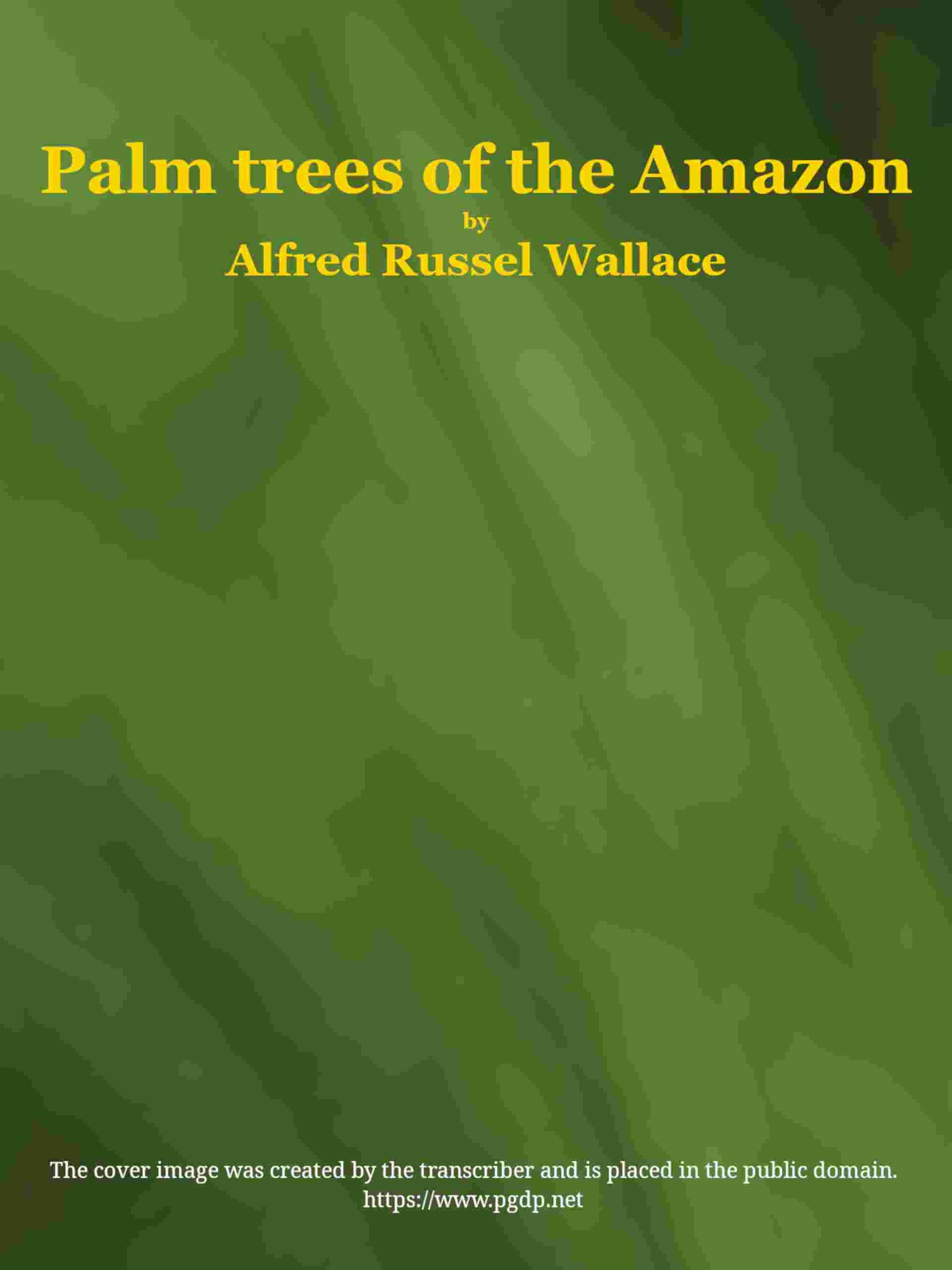 Palm trees of the Amazon and their uses cover