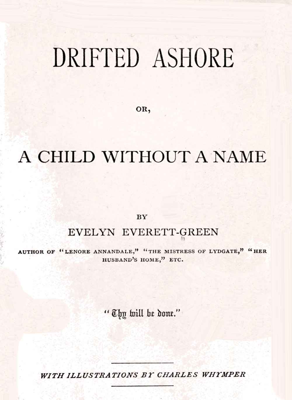 Drifted ashore; cover