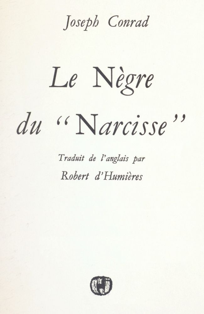 Le Nègre du "Narcisse" cover