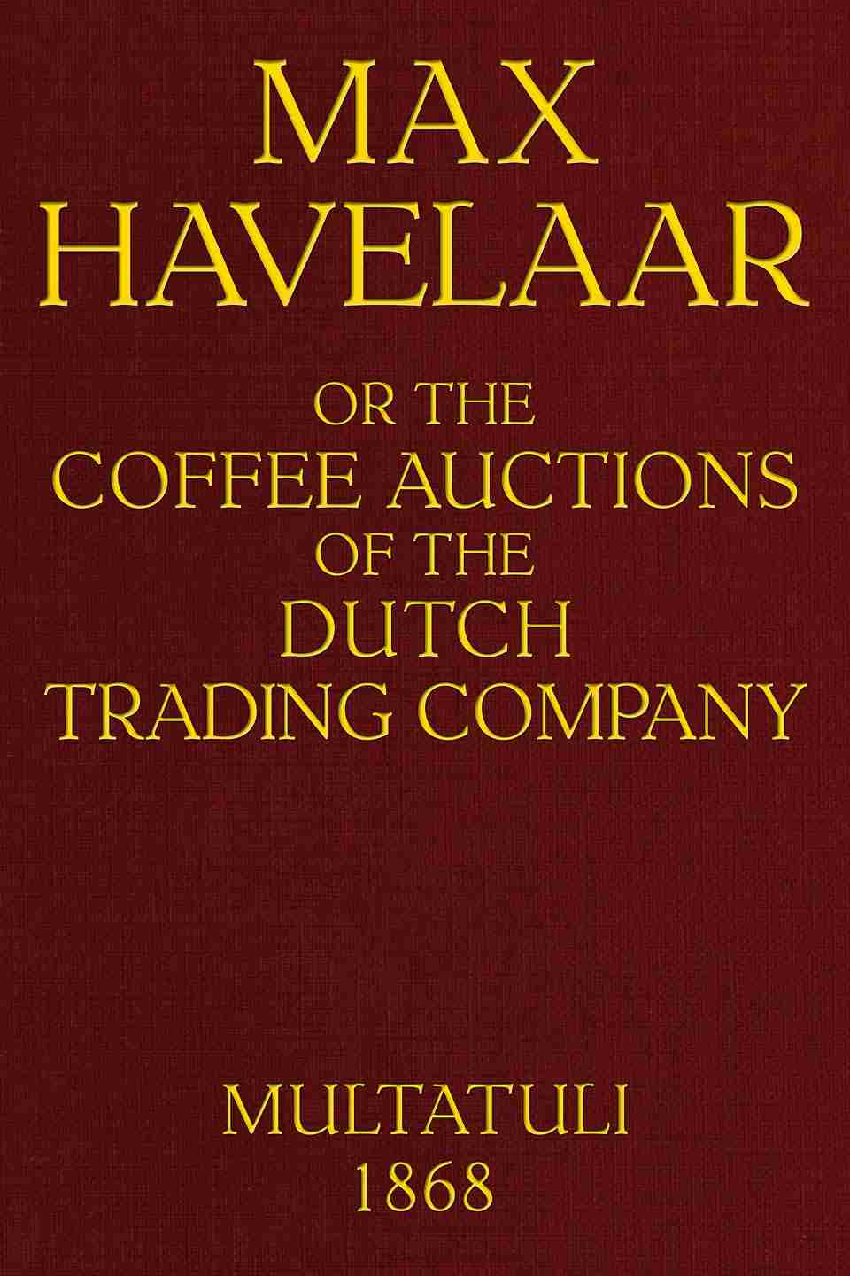 Max Havelaar; cover
