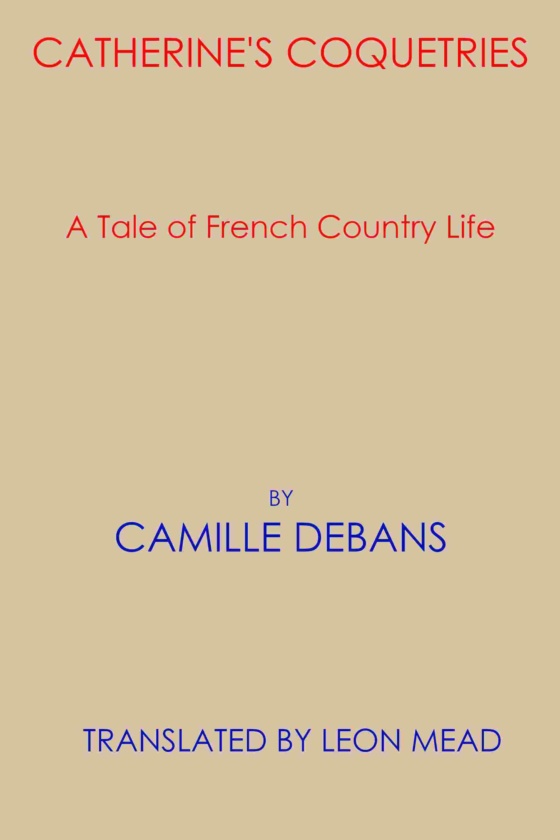 Catherine's coquetries cover