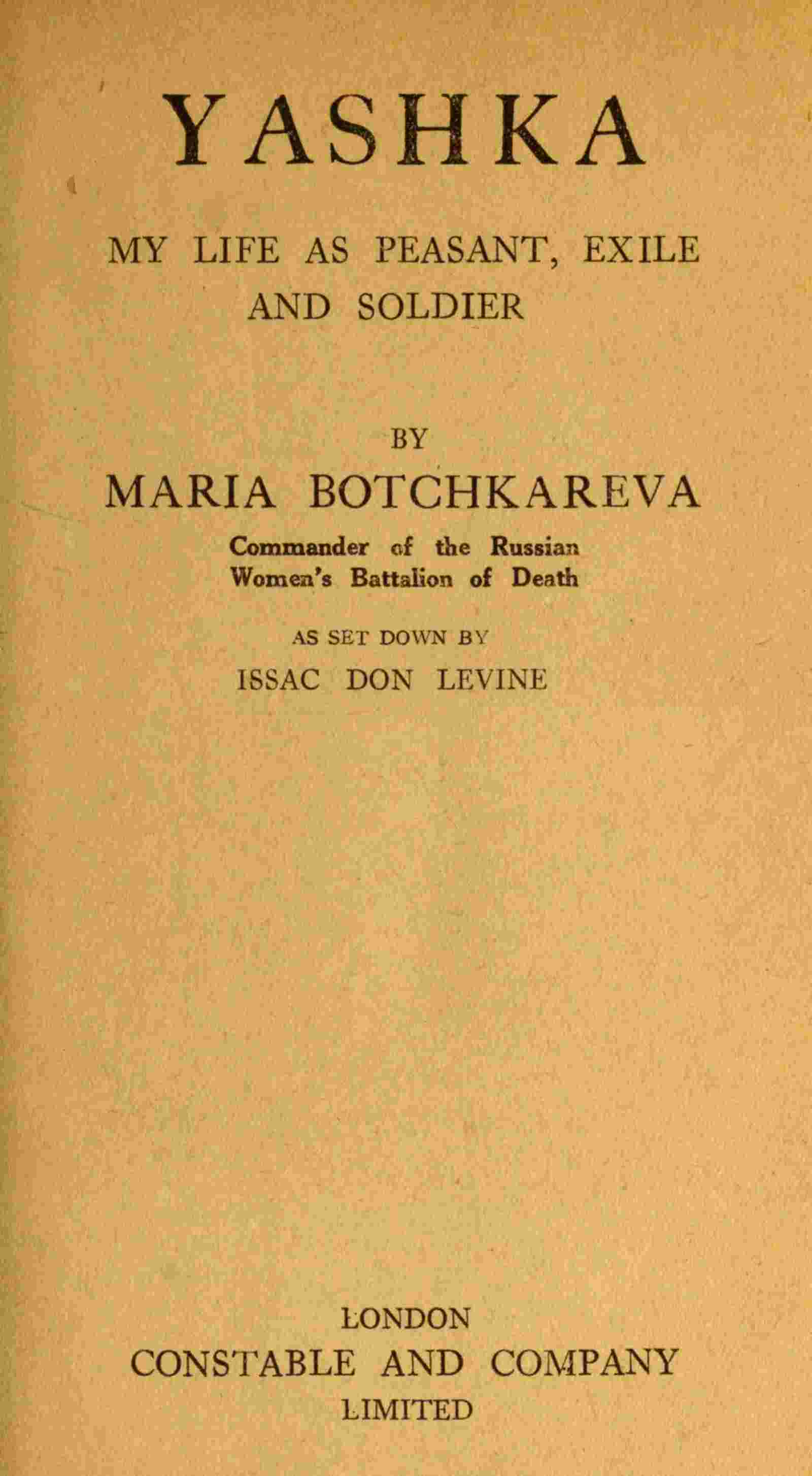Yashka cover