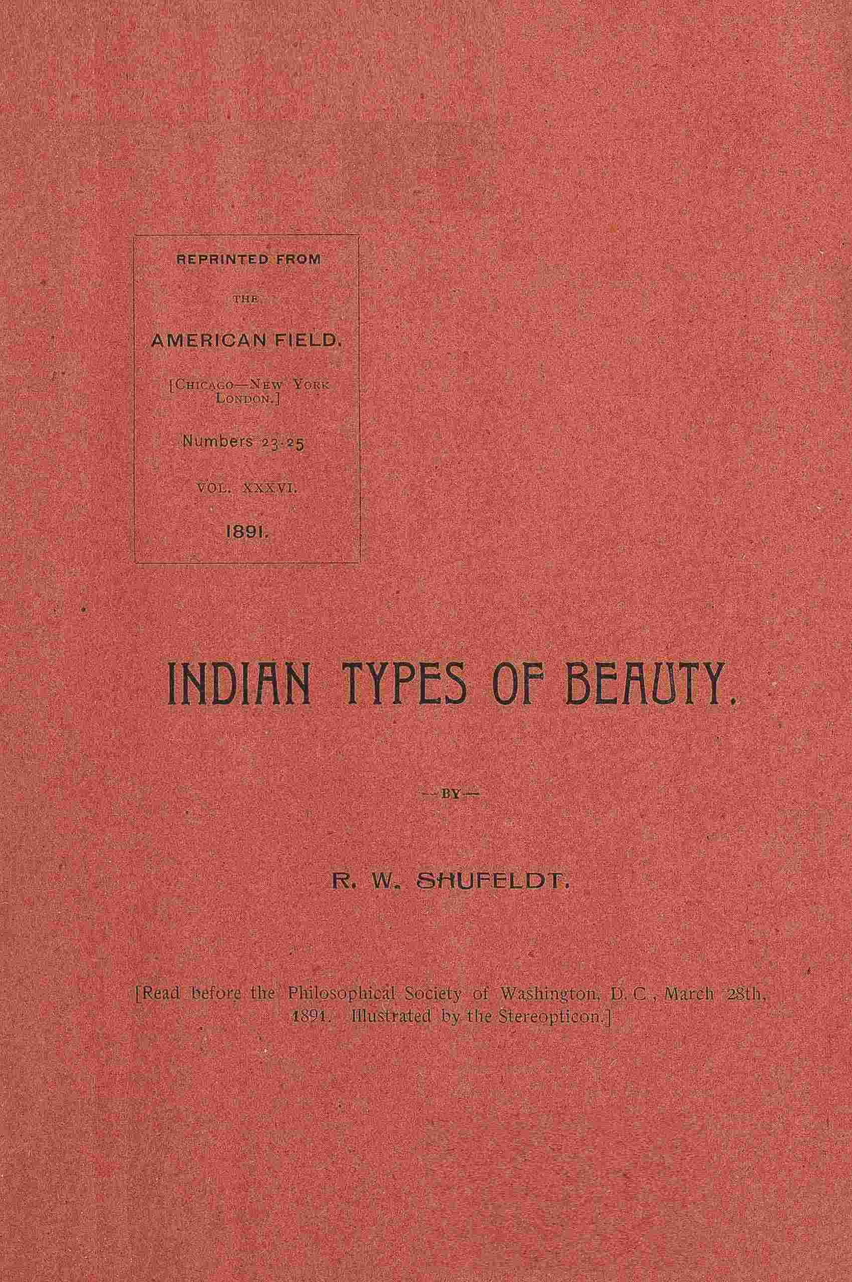 Indian types of beauty cover